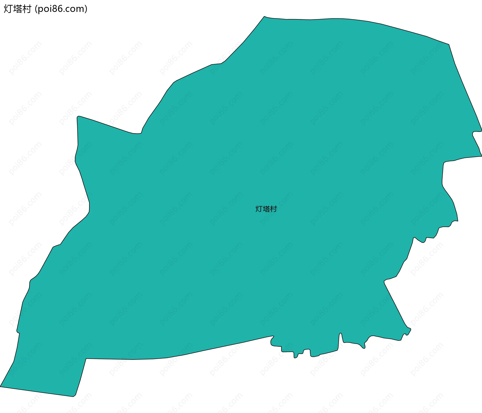 灯塔村边界地图