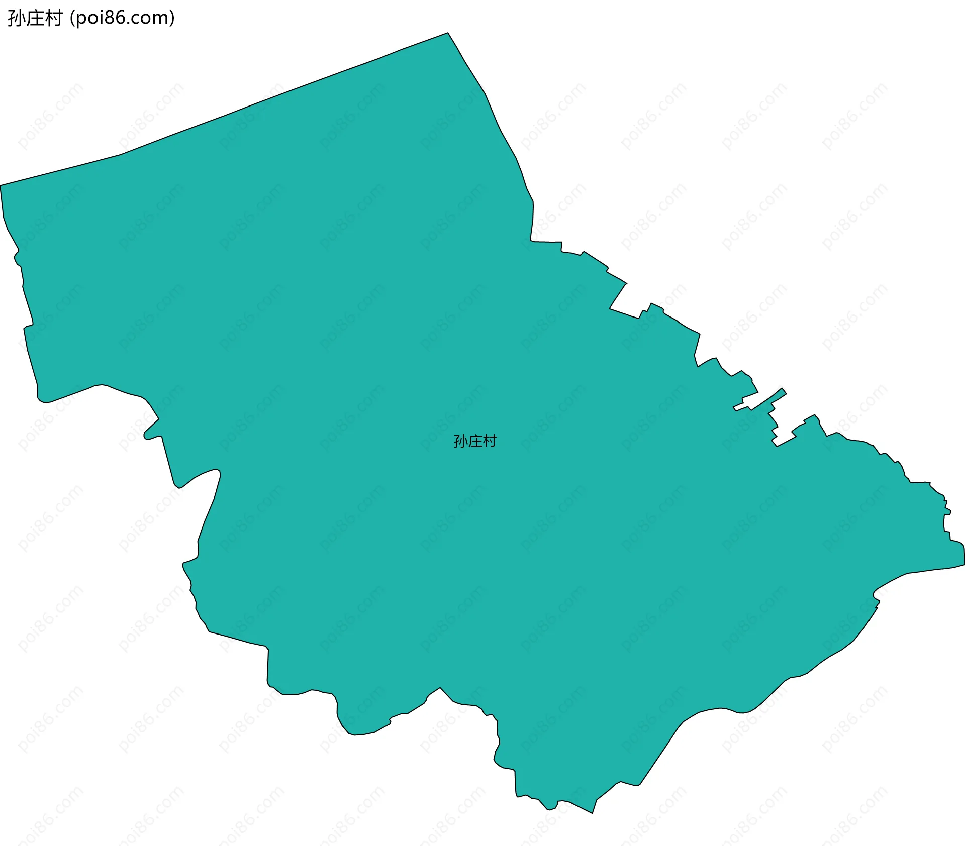 孙庄村边界地图