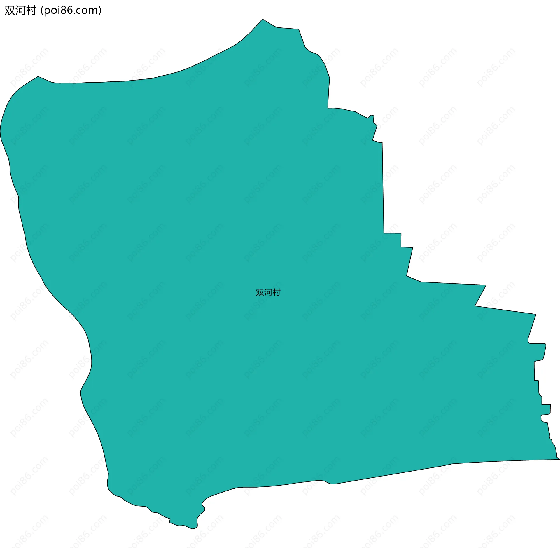 双河村边界地图