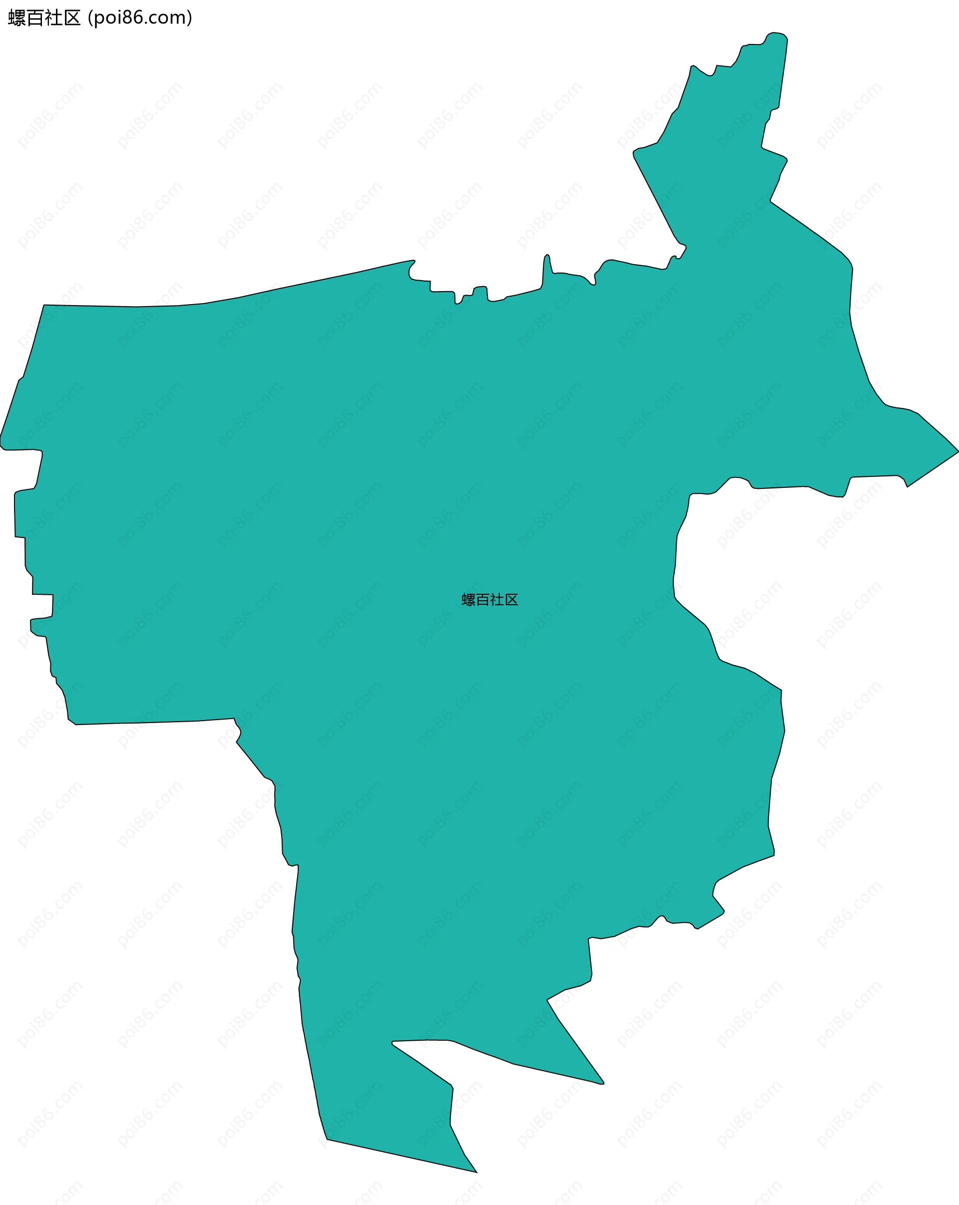 螺百社区边界地图