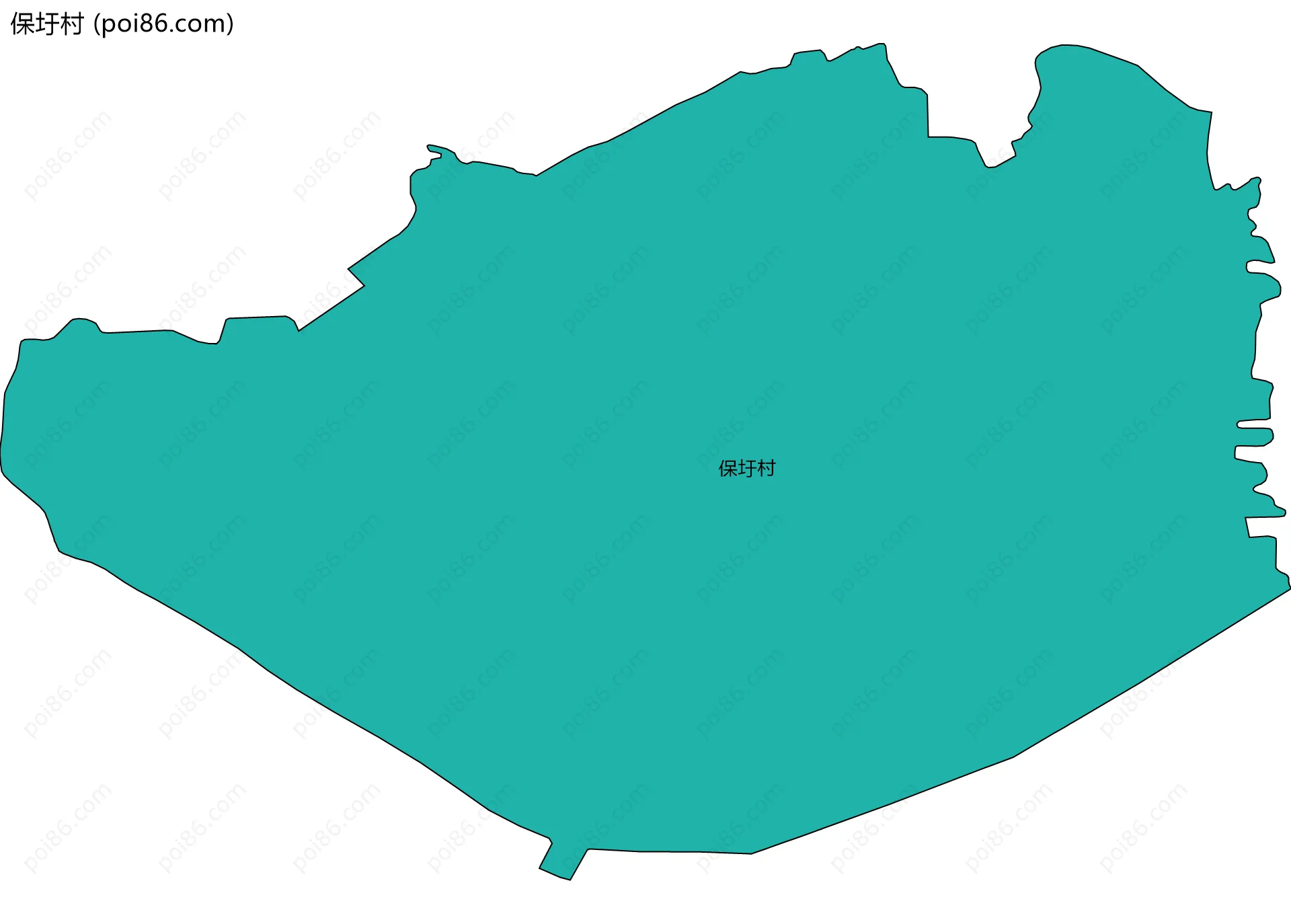 保圩村边界地图