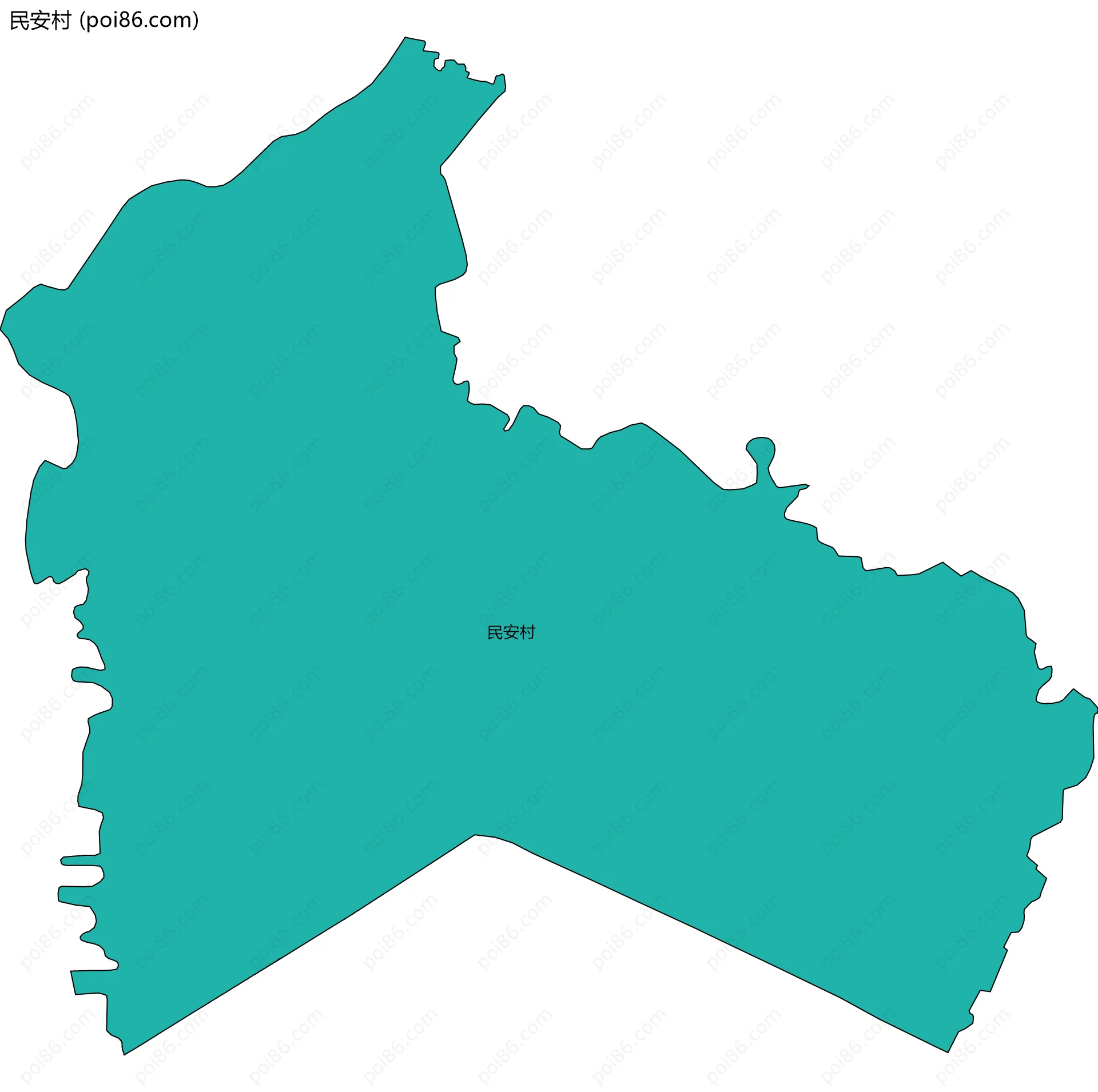 民安村边界地图