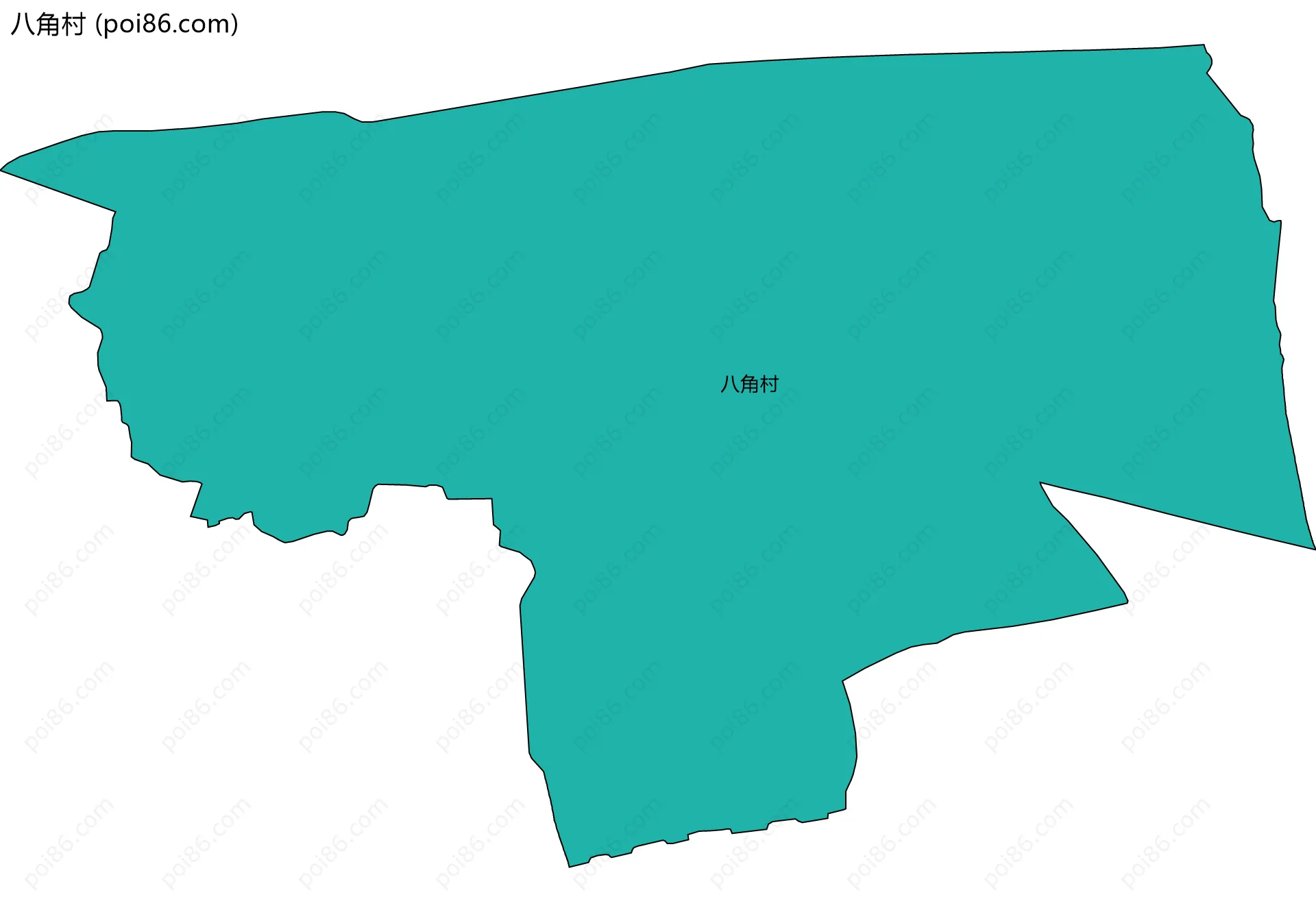 八角村边界地图
