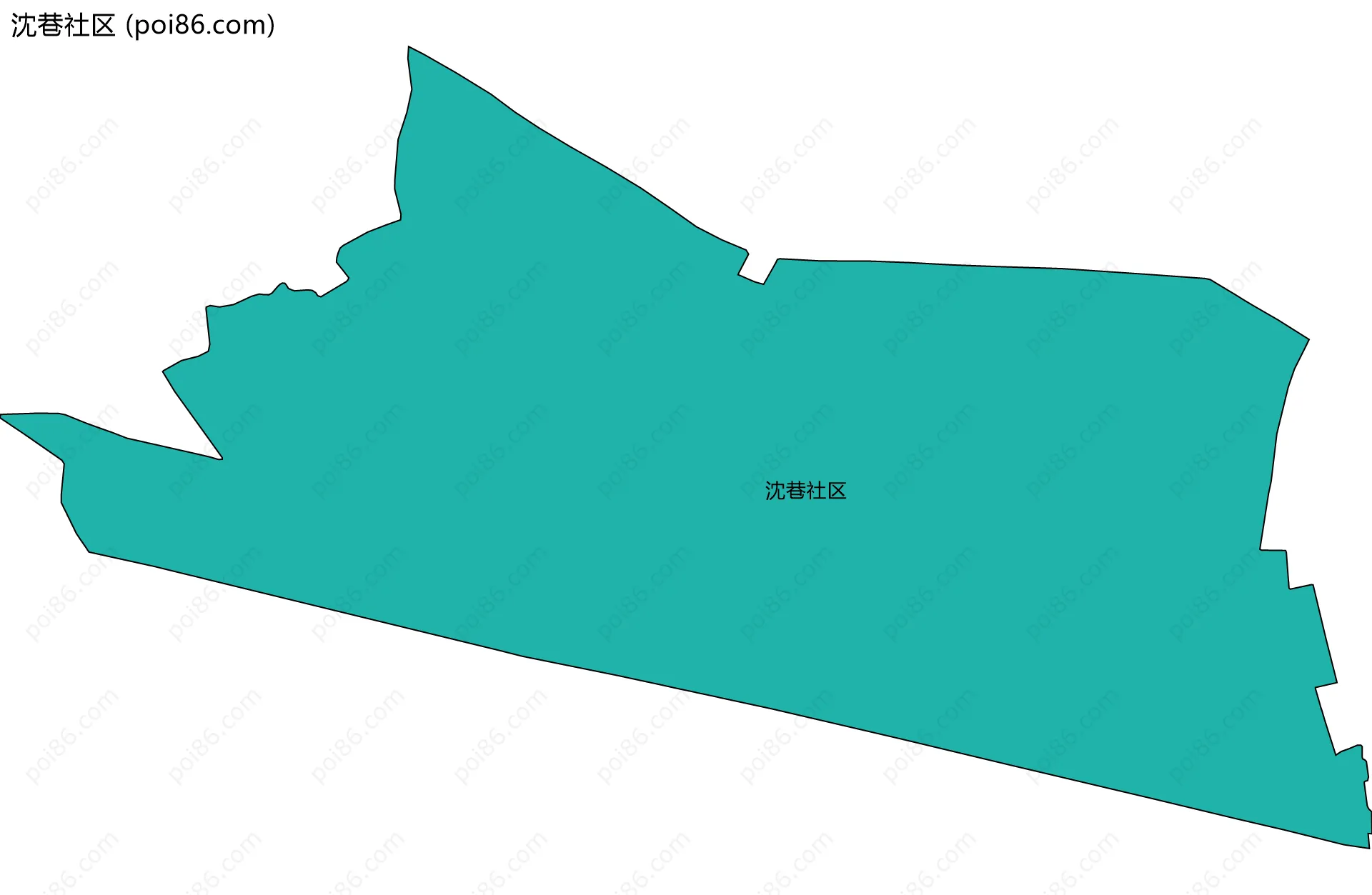沈巷社区边界地图