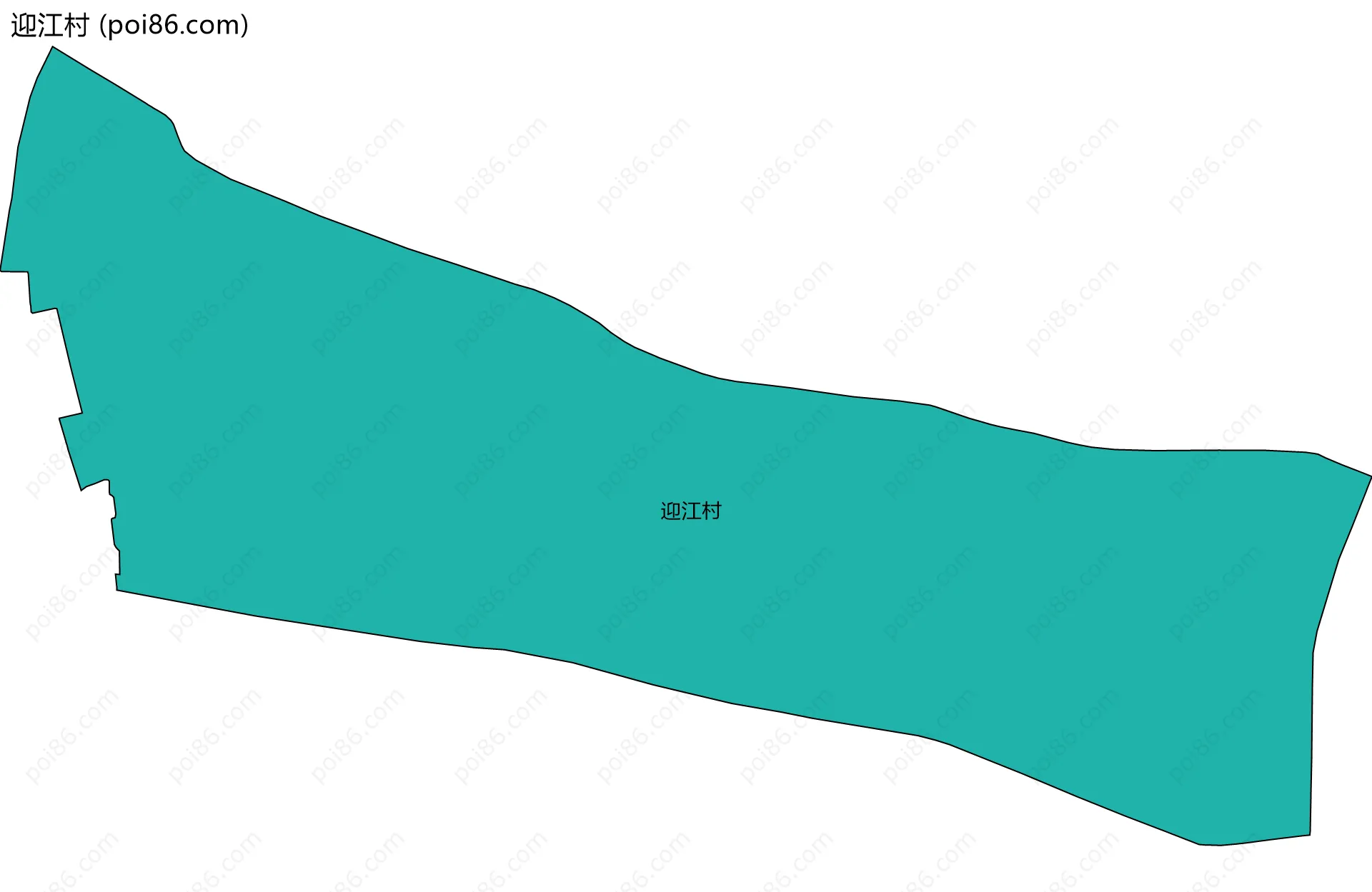 迎江村边界地图