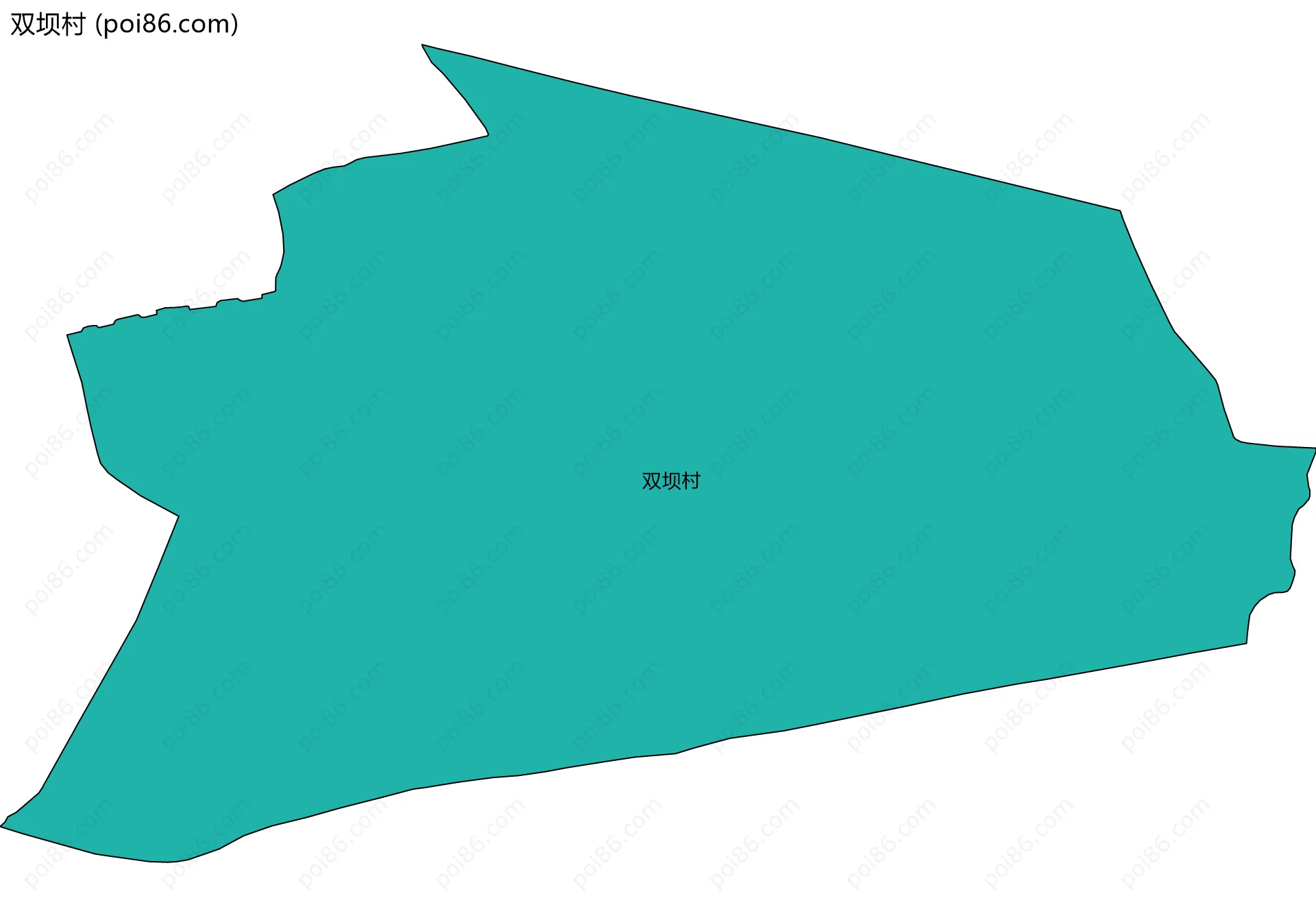 双坝村边界地图