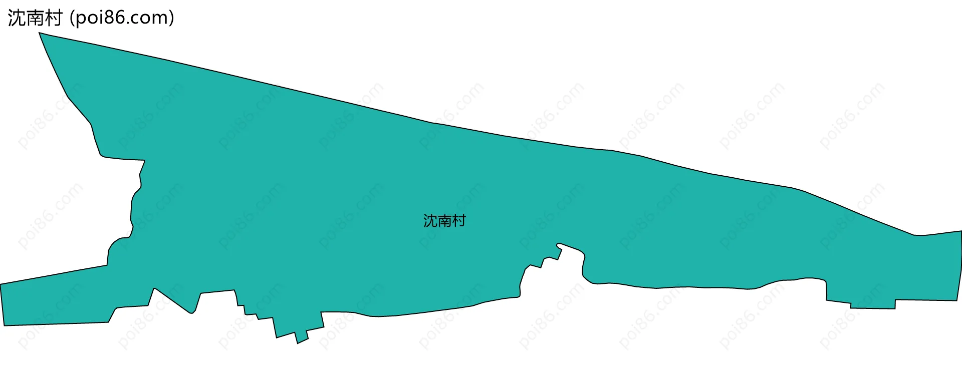 沈南村边界地图