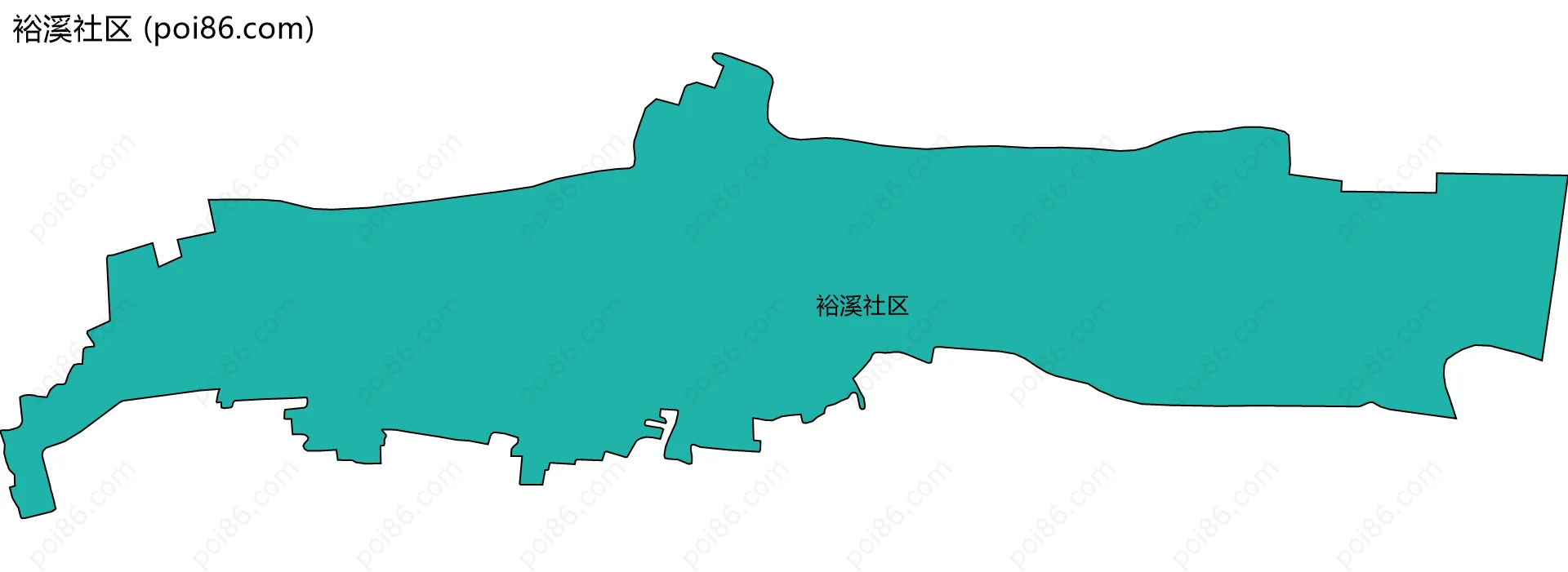 裕溪社区边界地图