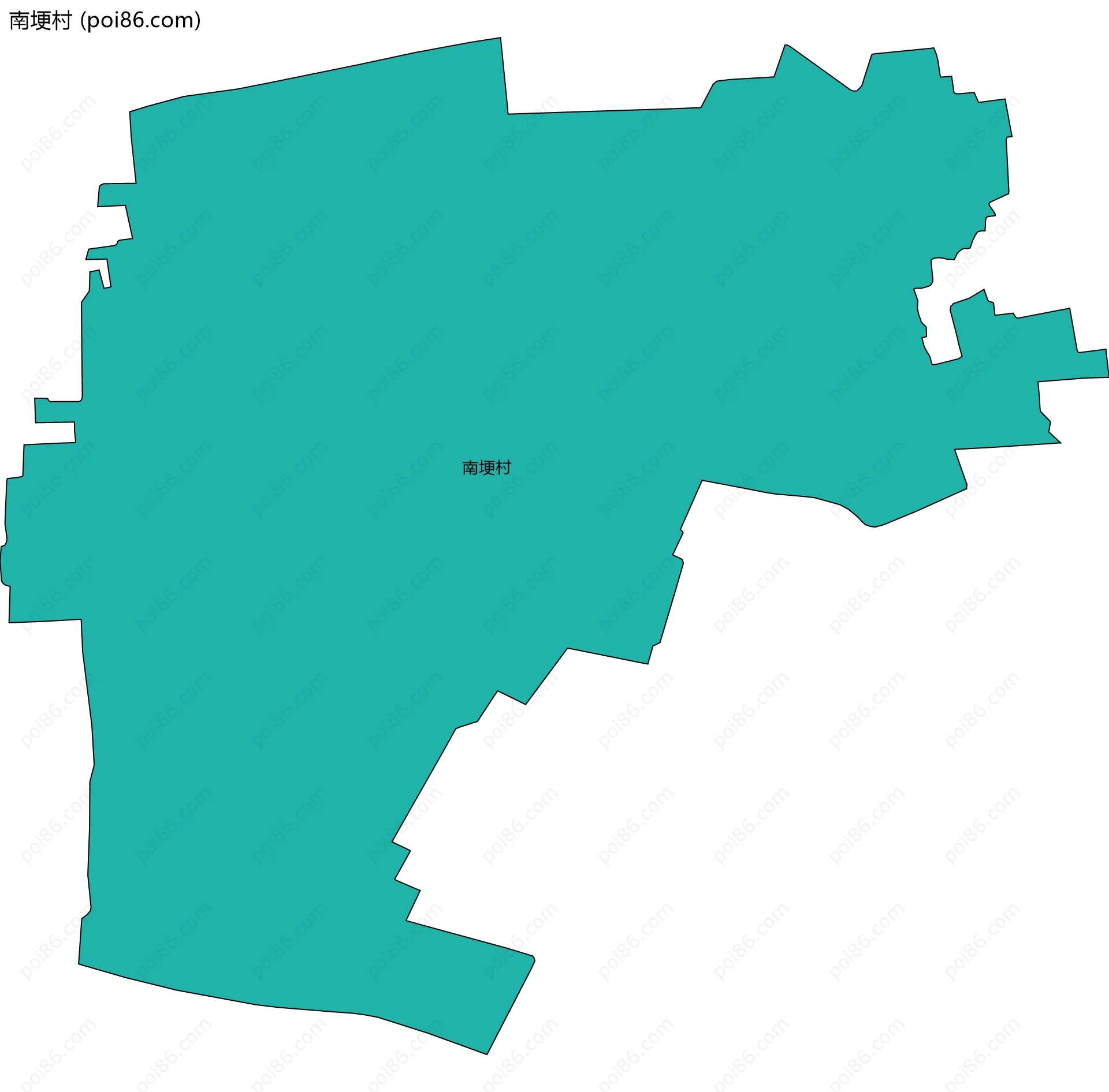 南埂村边界地图