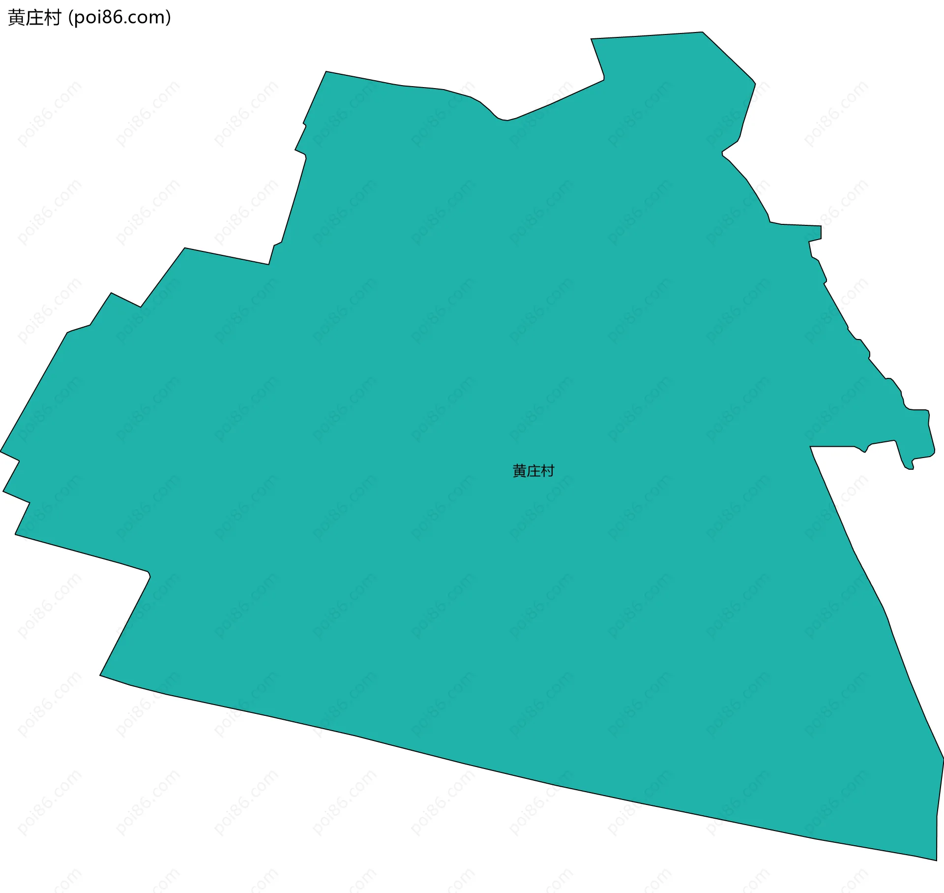 黄庄村边界地图