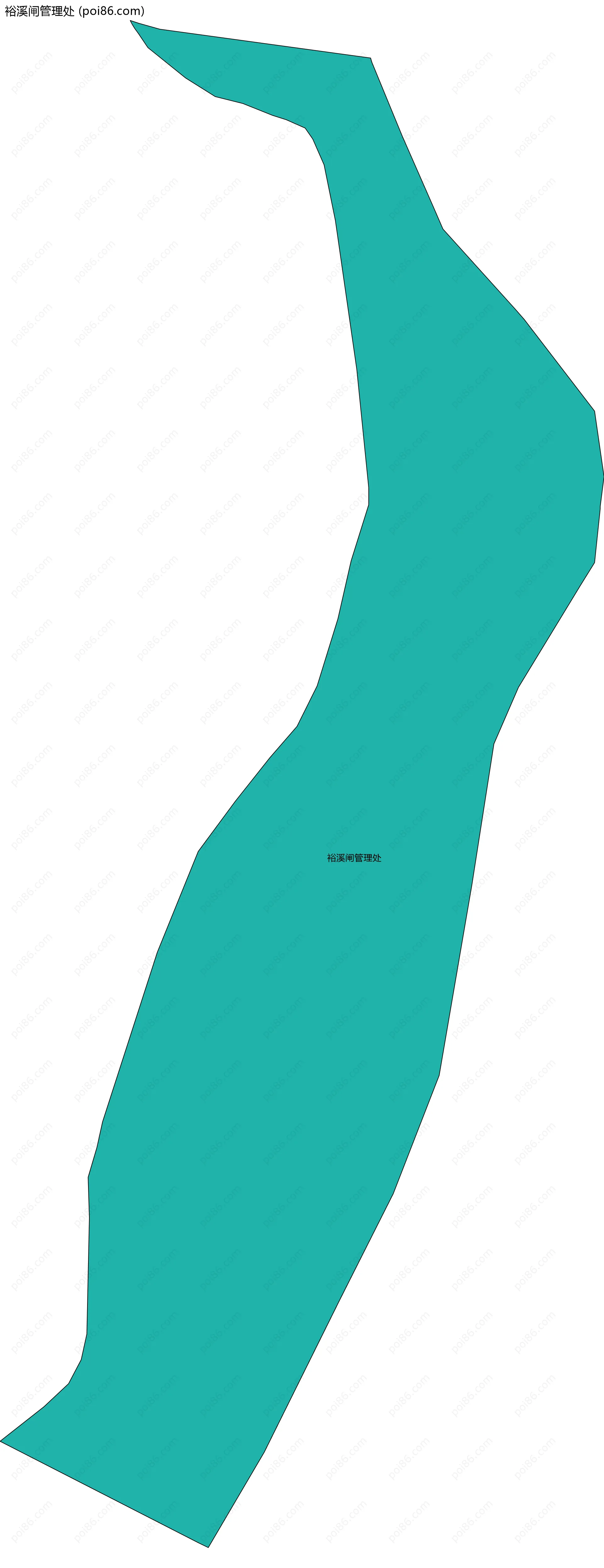 裕溪闸管理处边界地图