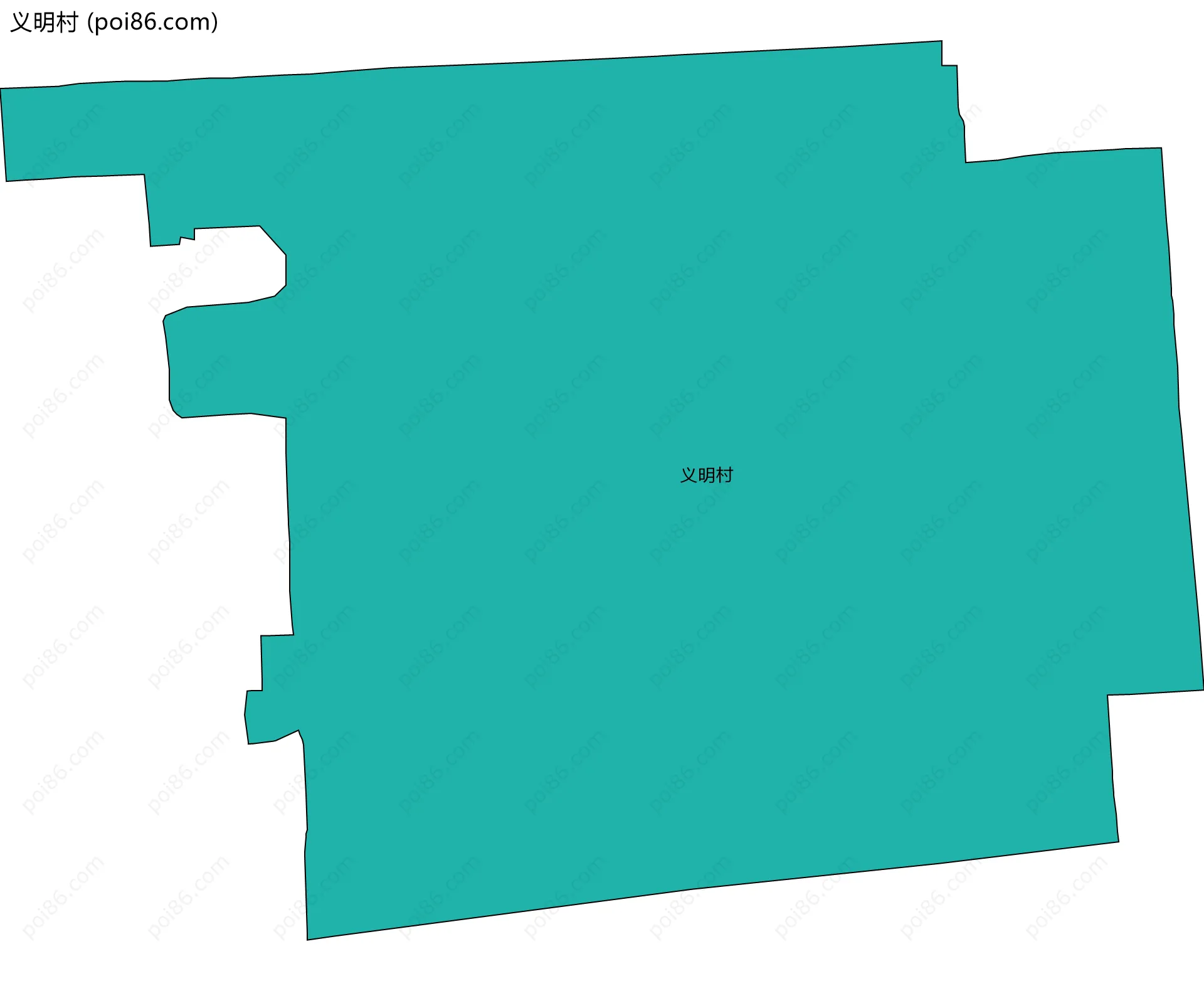 义明村边界地图