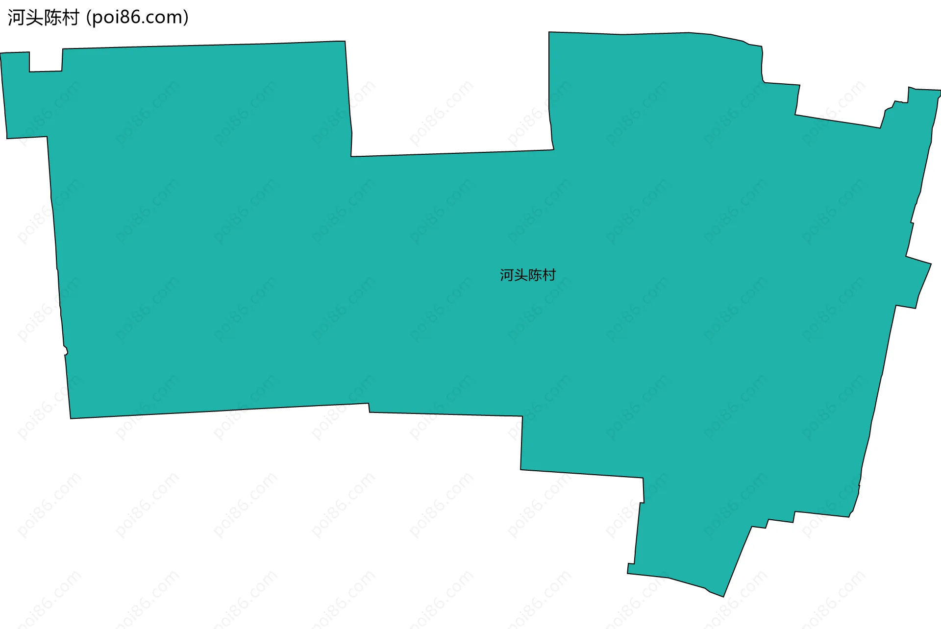 河头陈村边界地图
