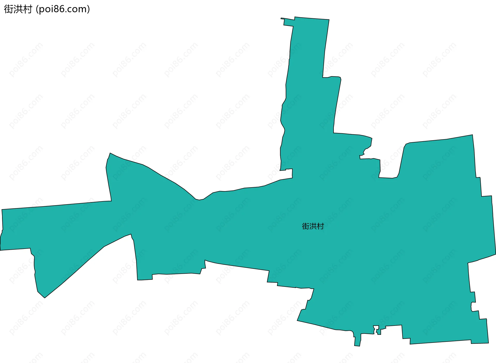 街洪村边界地图