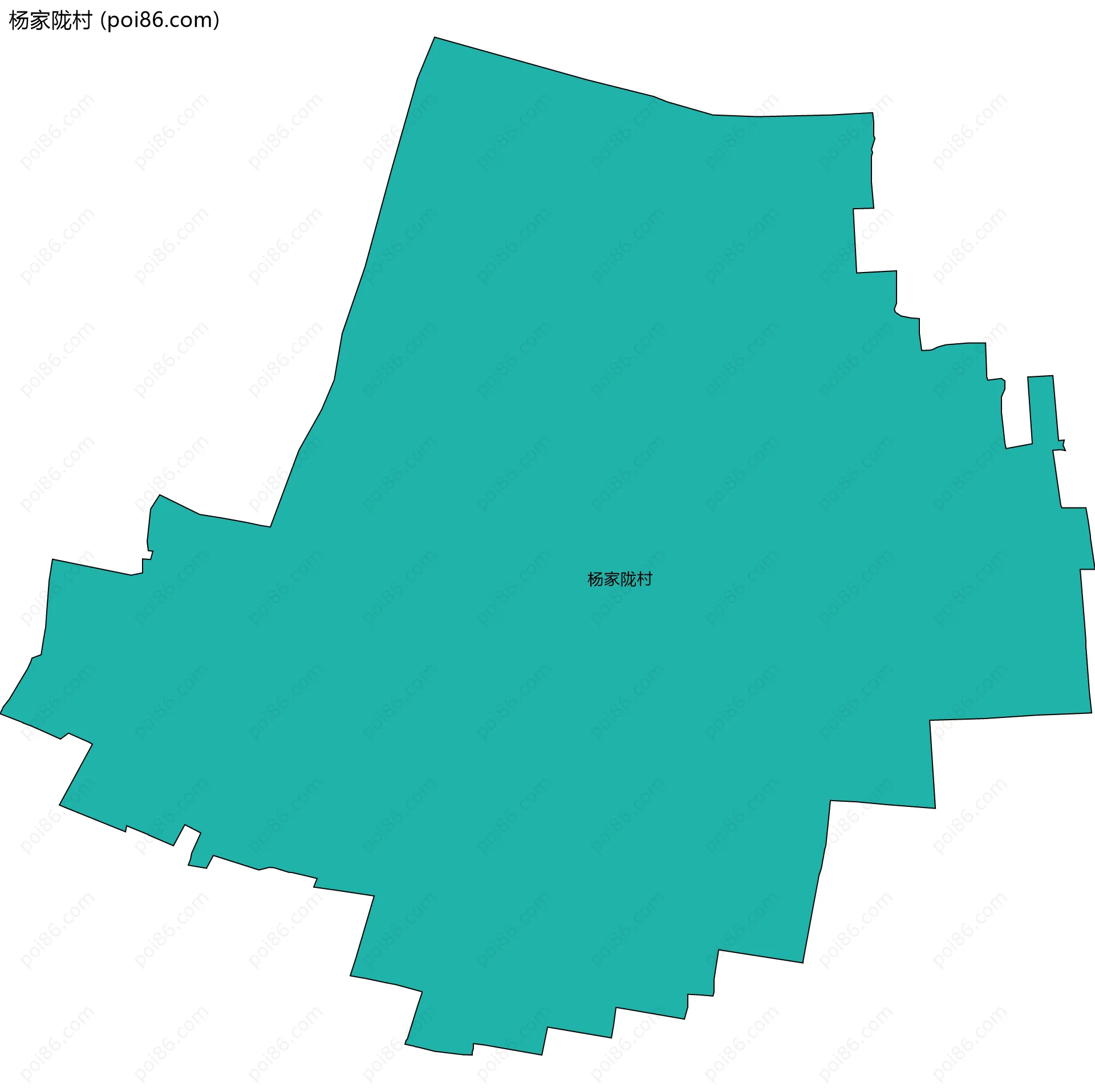 杨家陇村边界地图