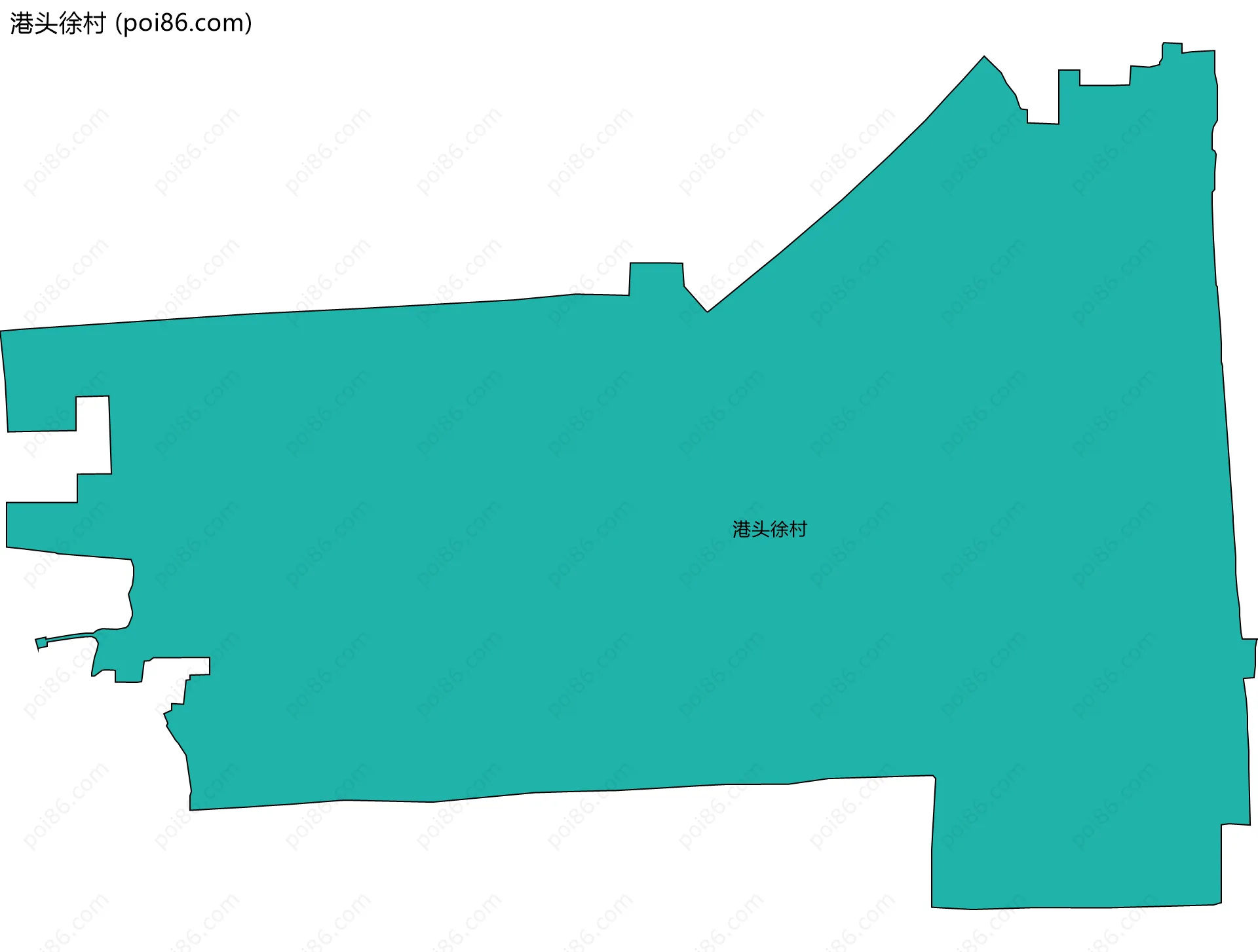 港头徐村边界地图