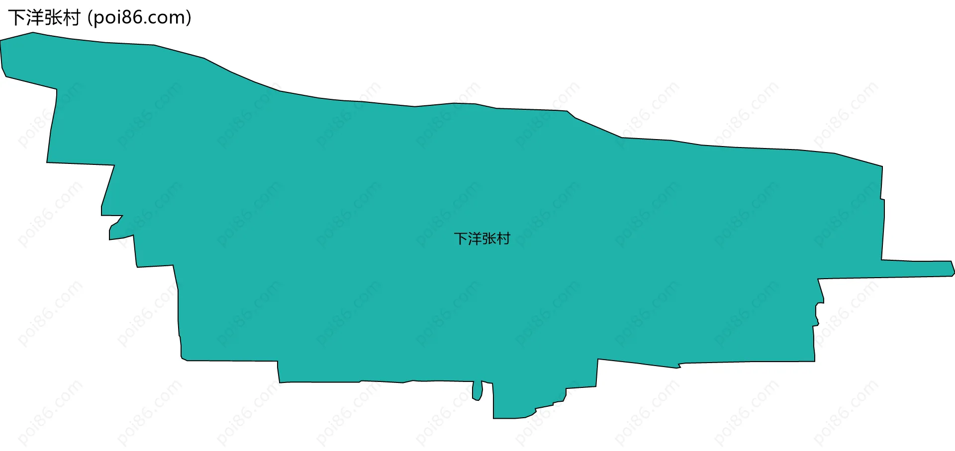 下洋张村边界地图