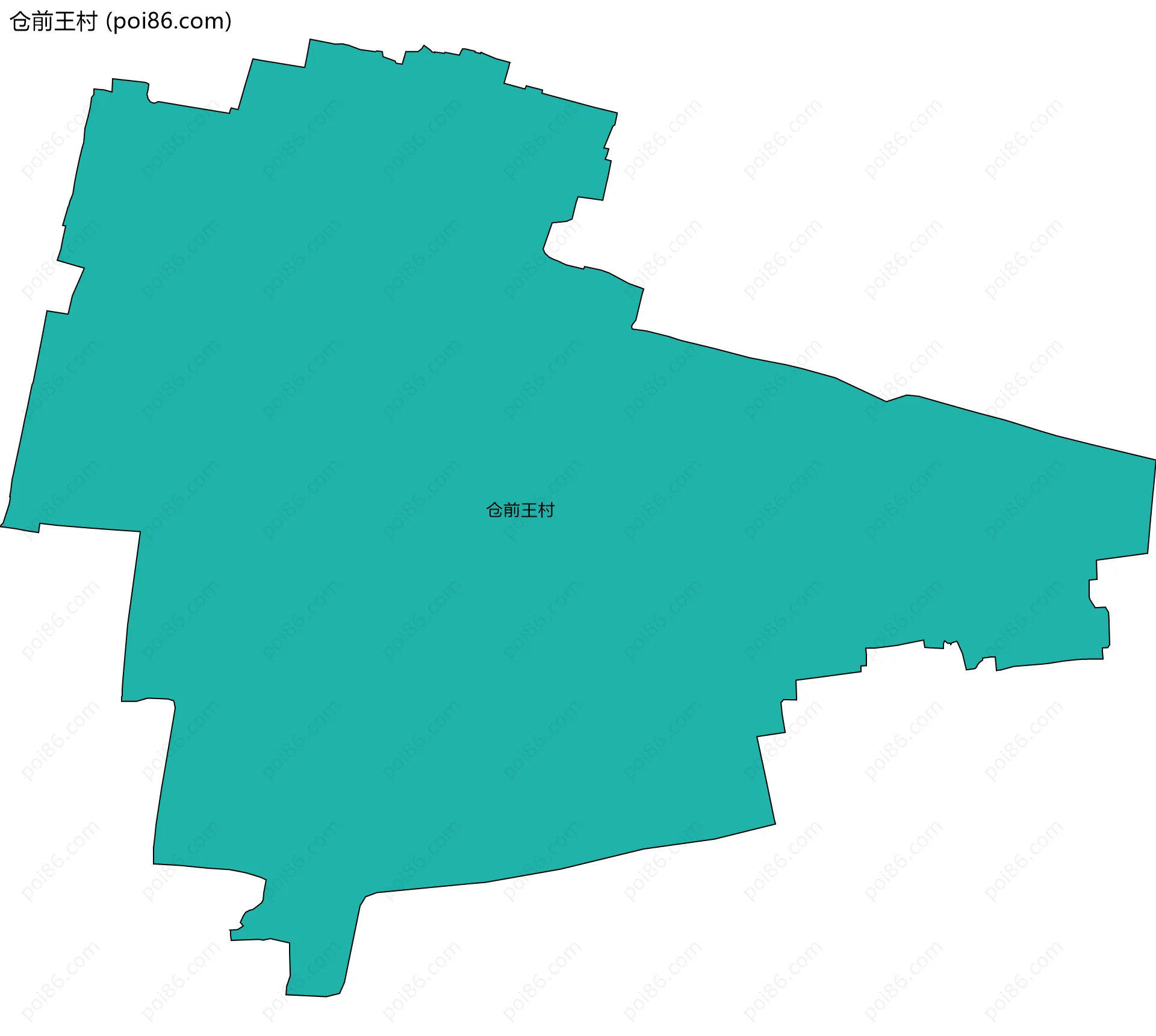 仓前王村边界地图