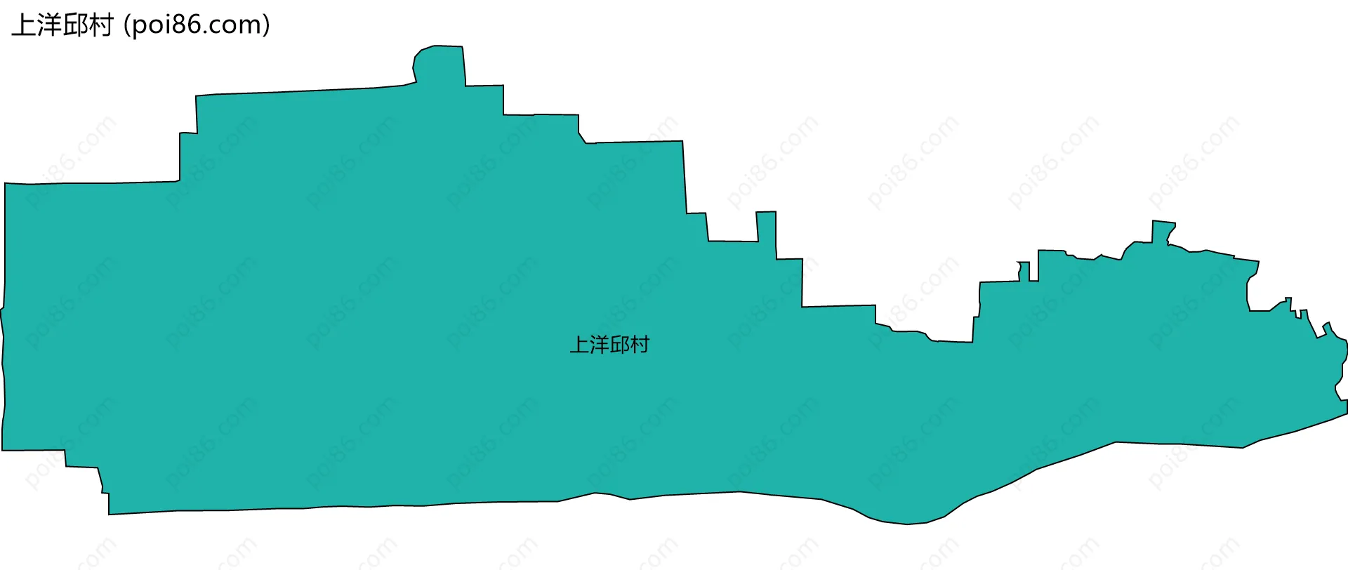 上洋邱村边界地图