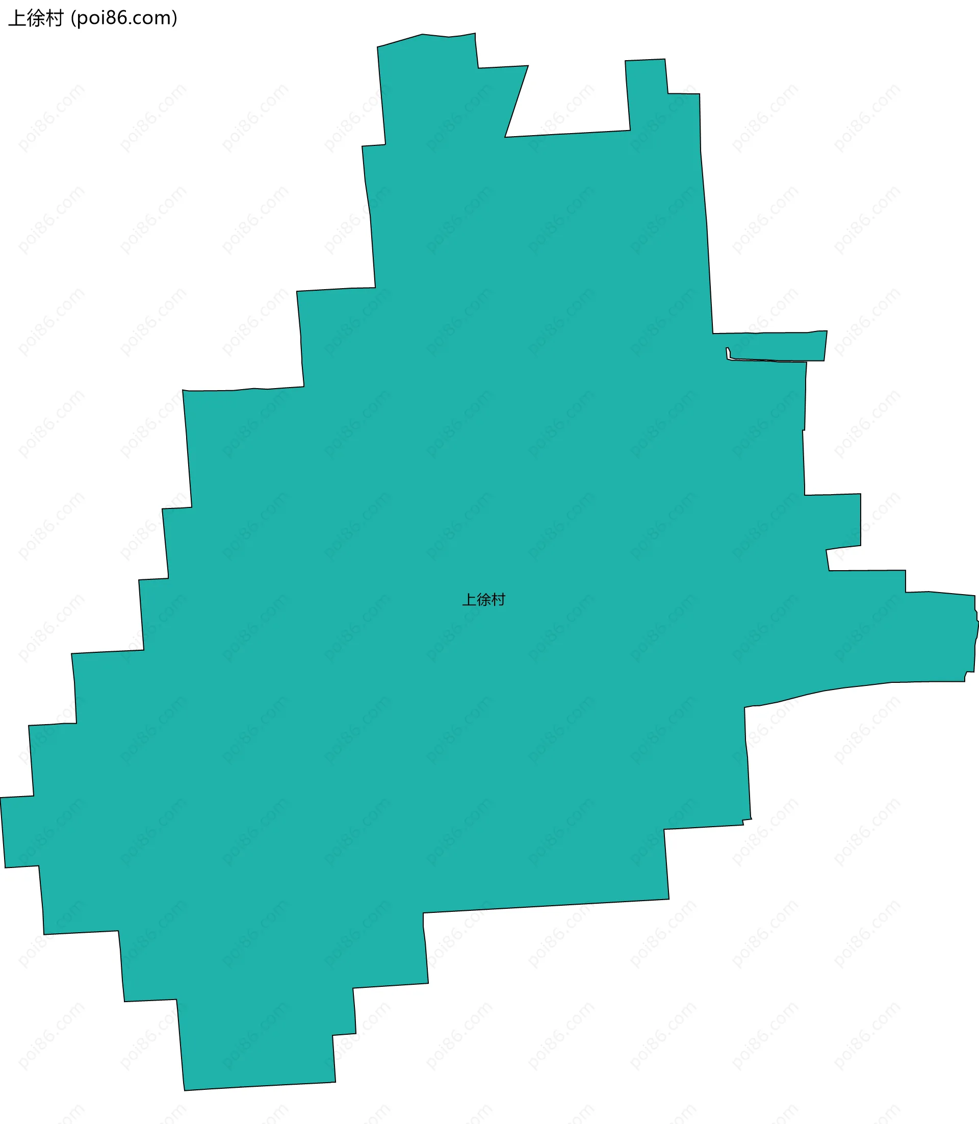 上徐村边界地图