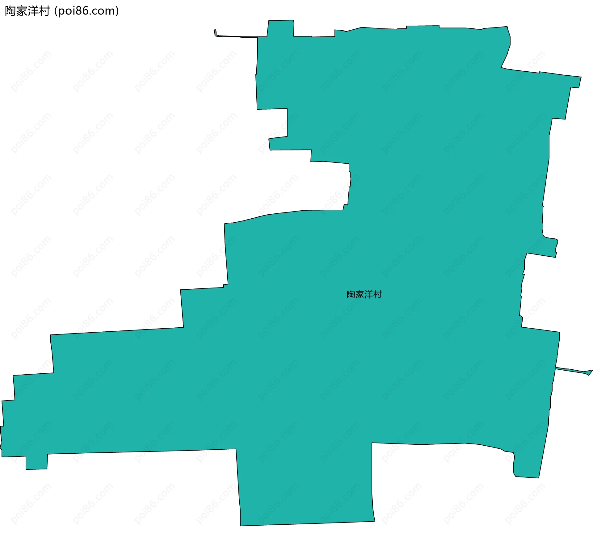 陶家洋村边界地图