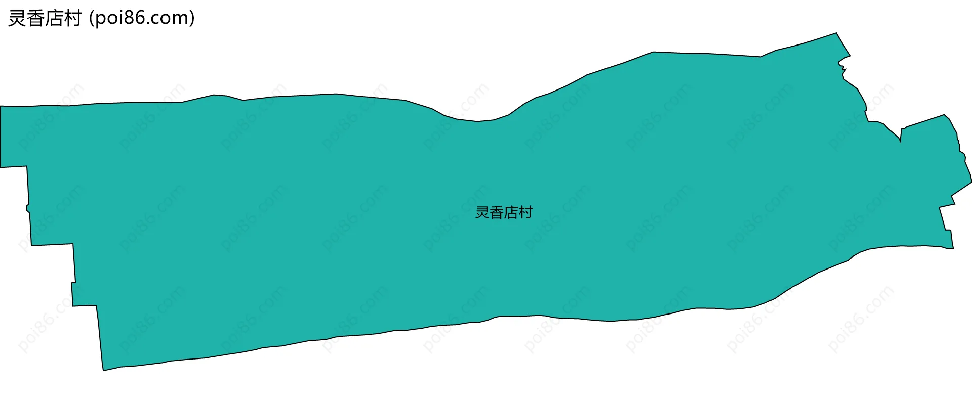 灵香店村边界地图