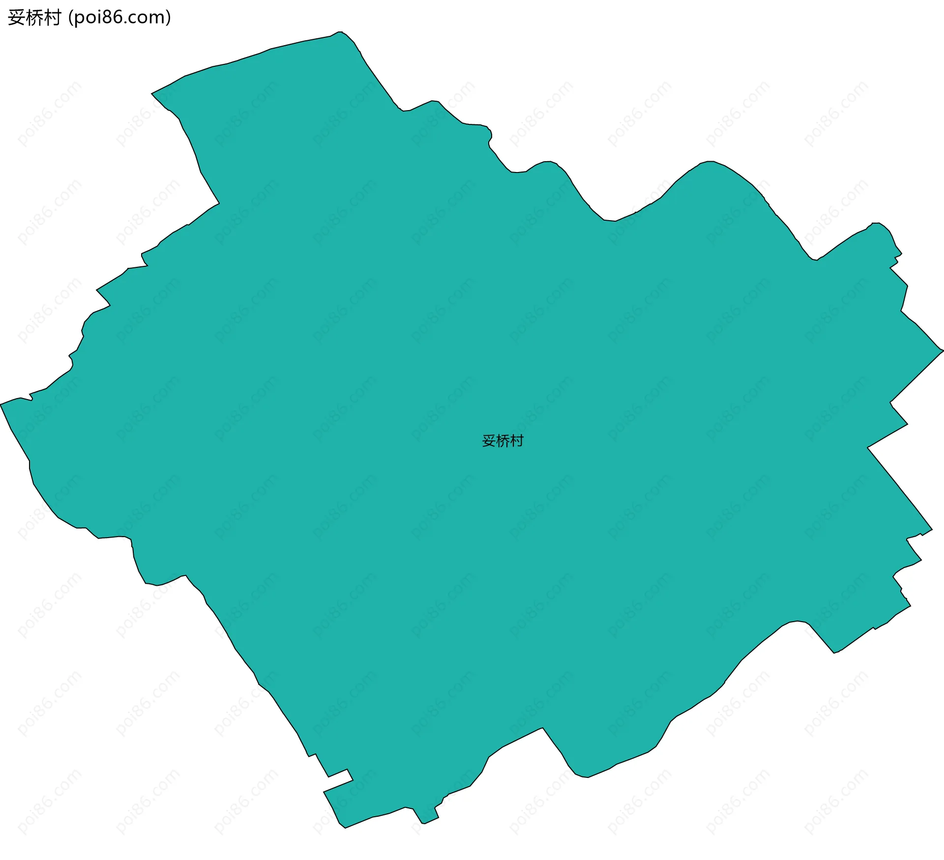 妥桥村边界地图