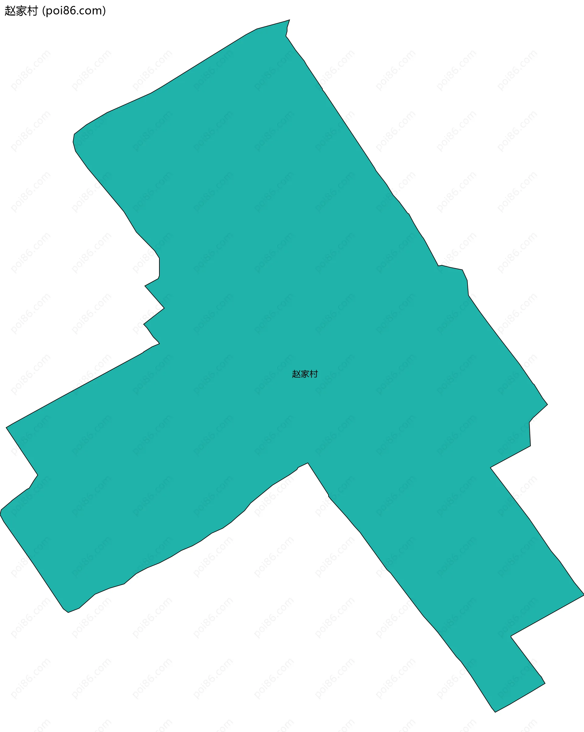 赵家村边界地图