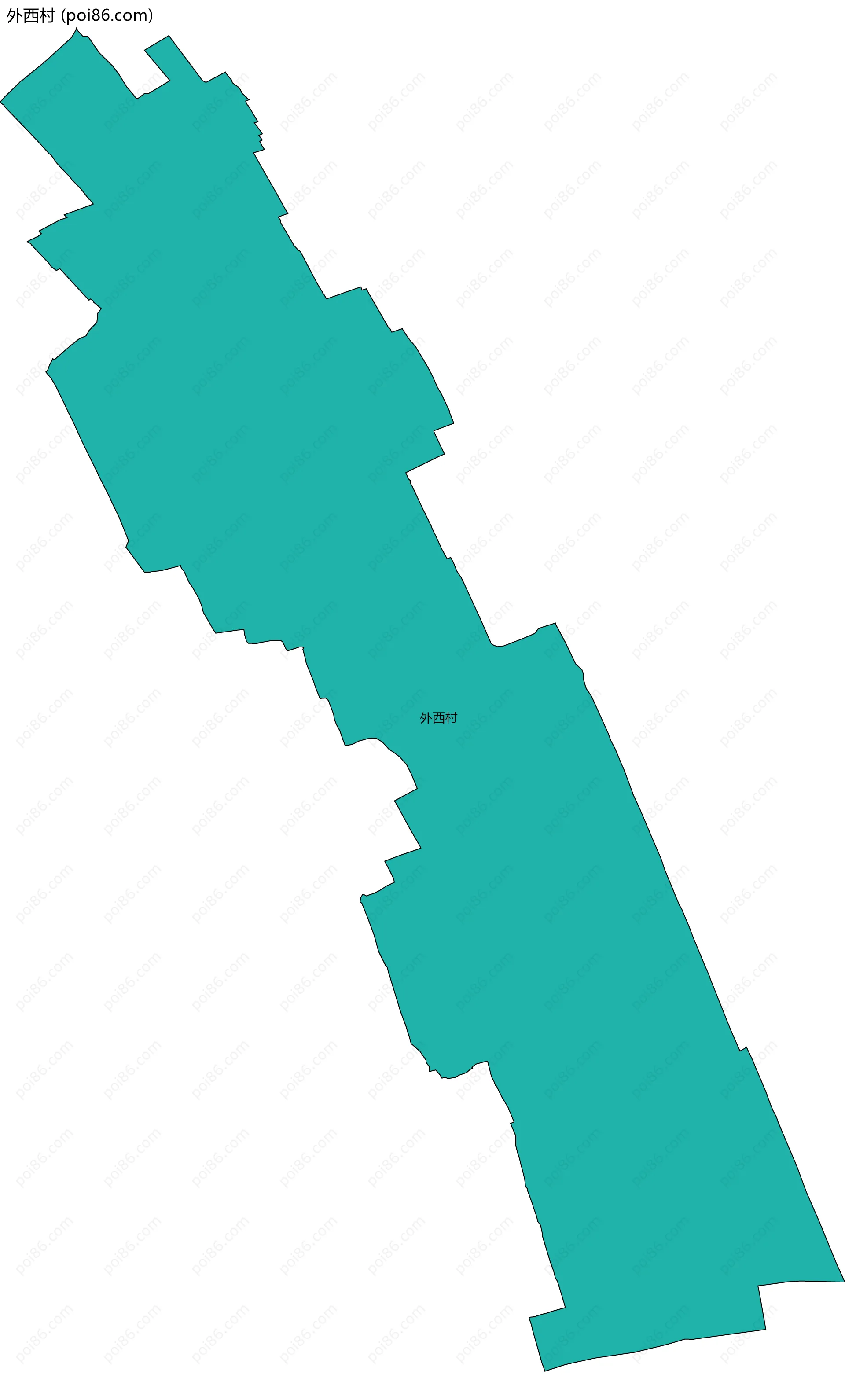 外西村边界地图