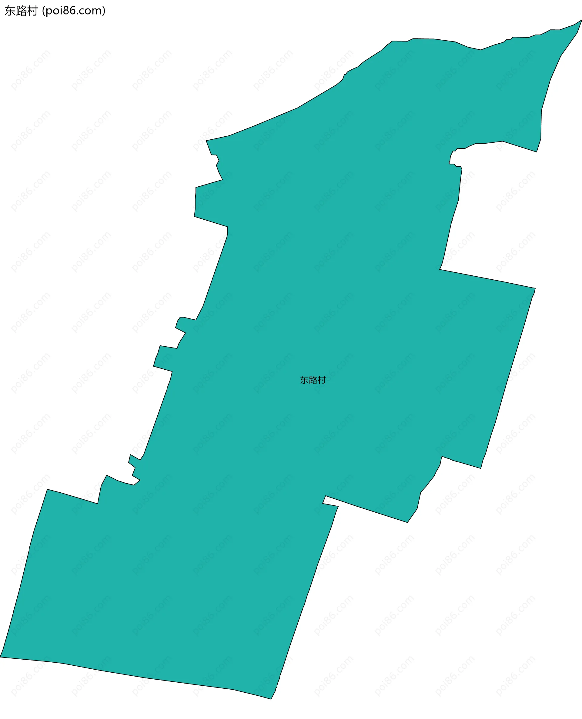 东路村边界地图