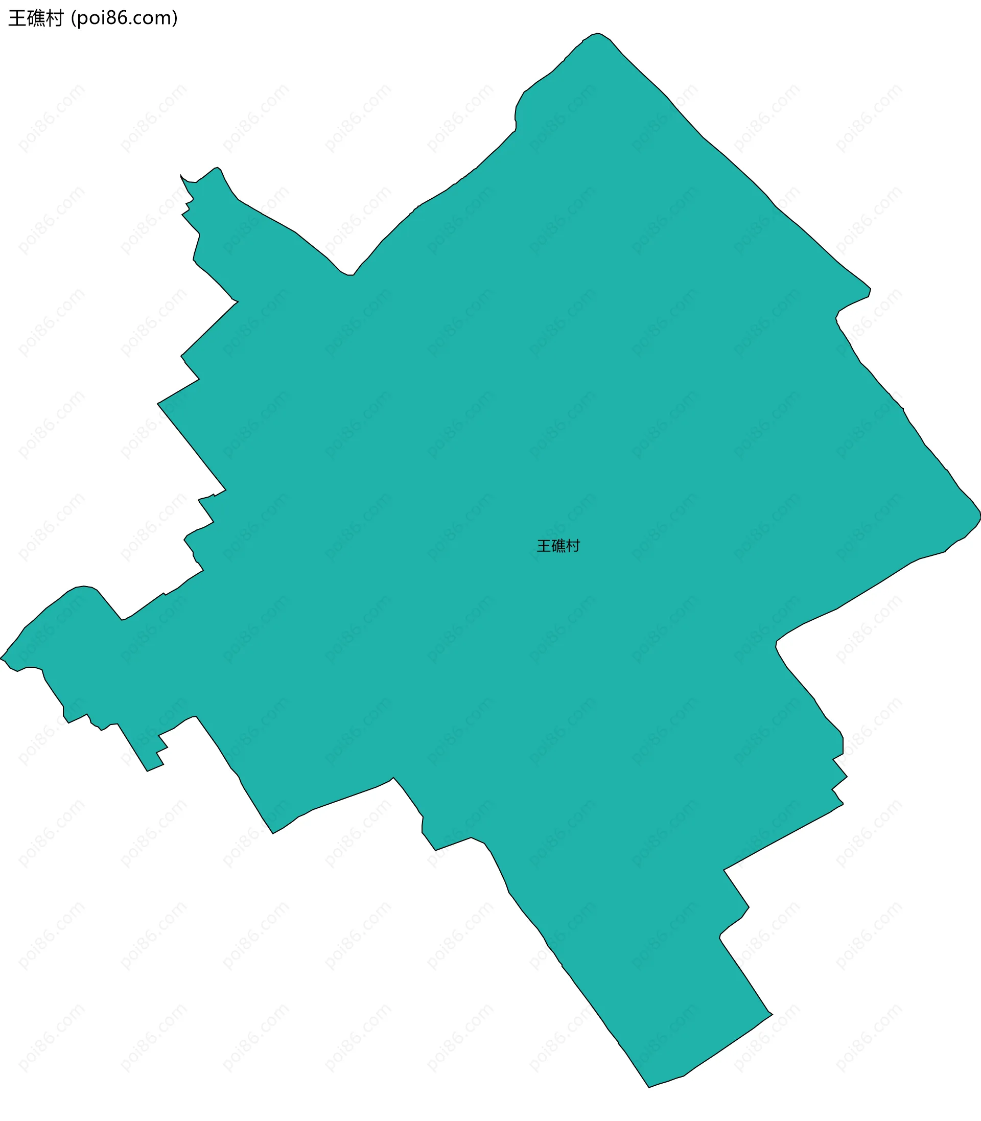 王礁村边界地图