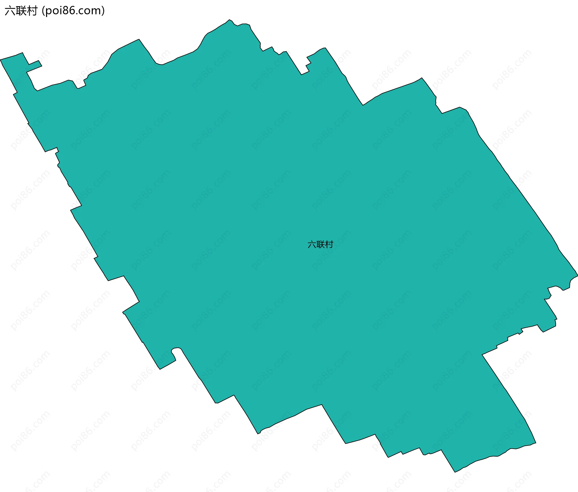 六联村边界地图