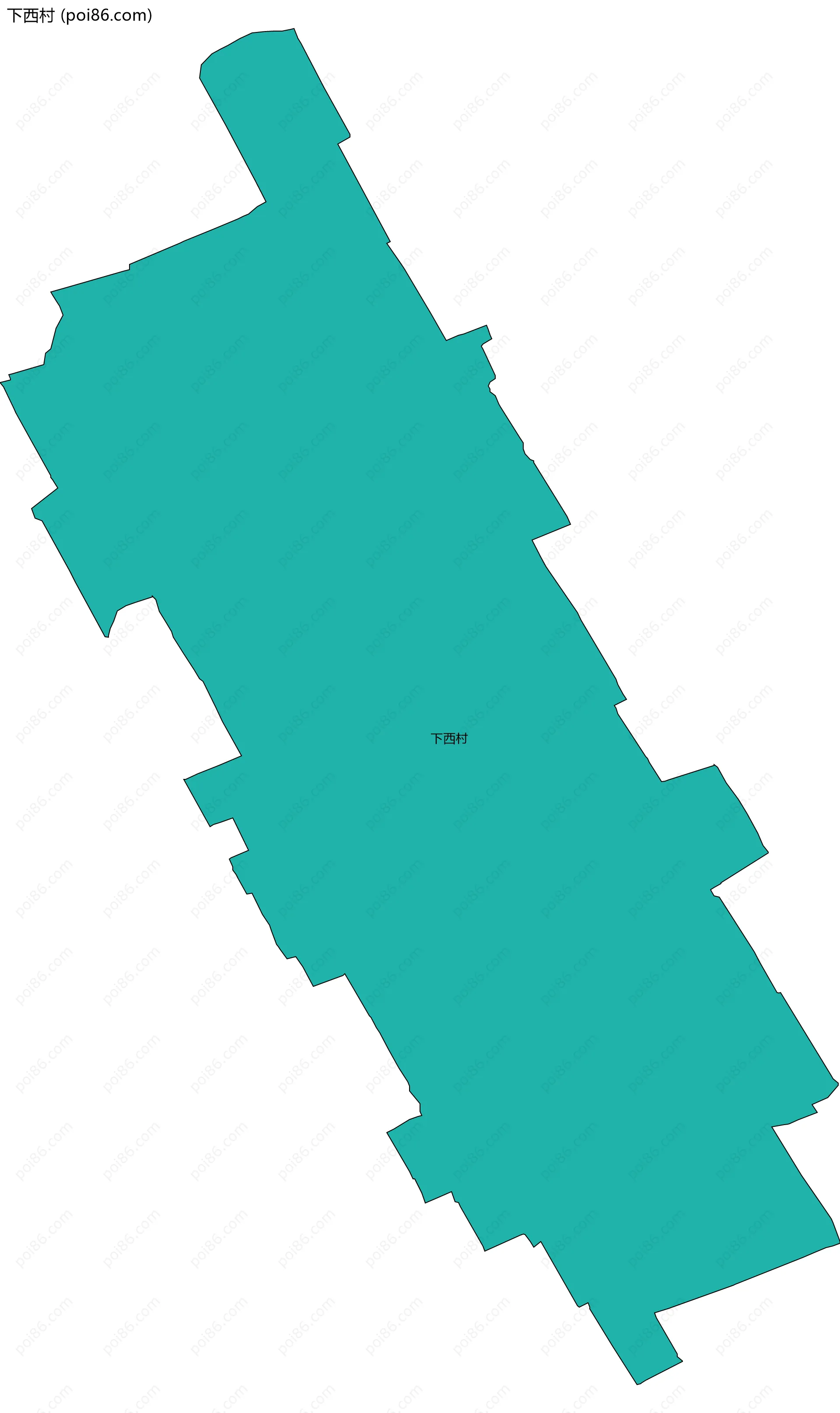 下西村边界地图