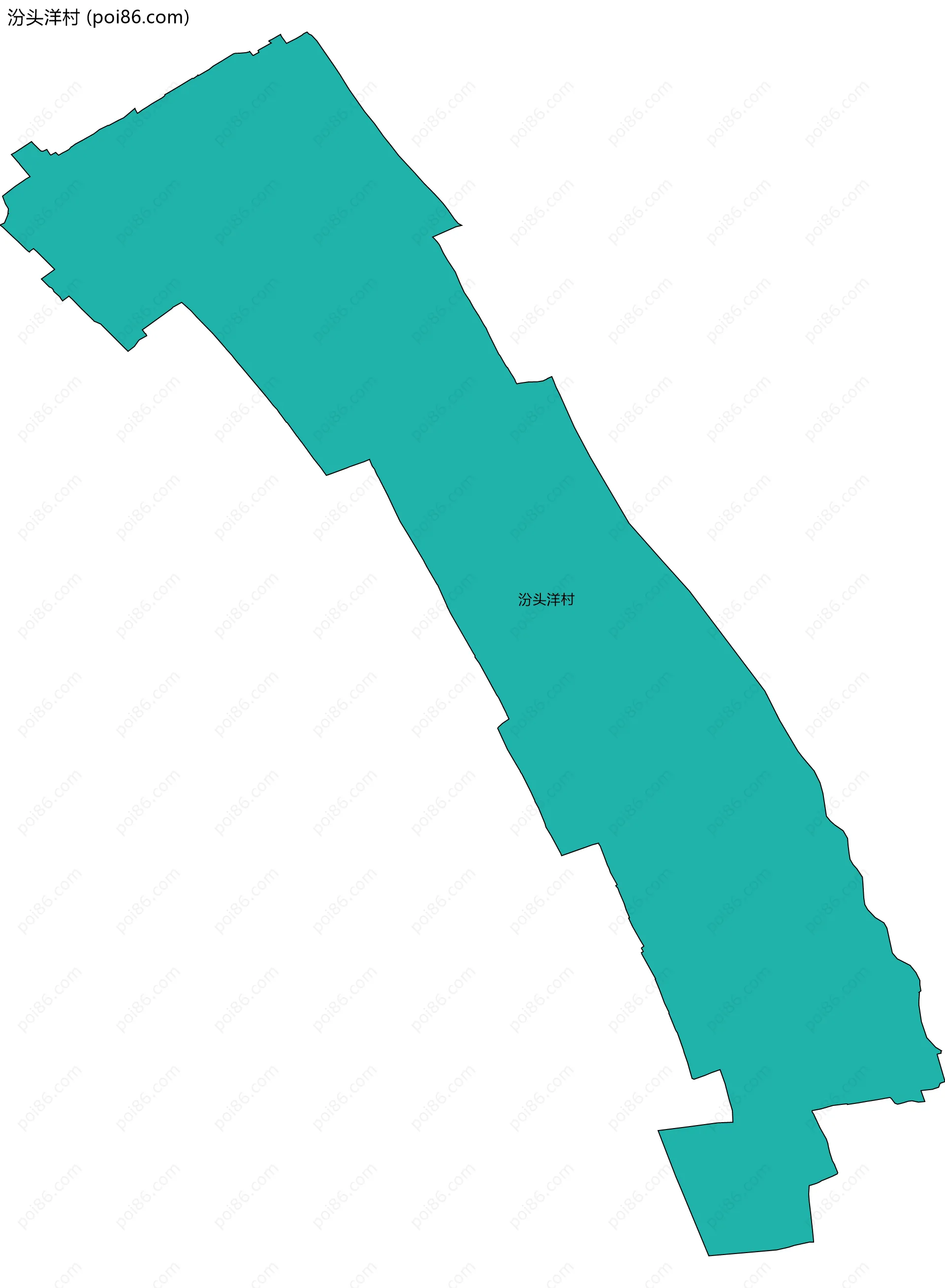 汾头洋村边界地图