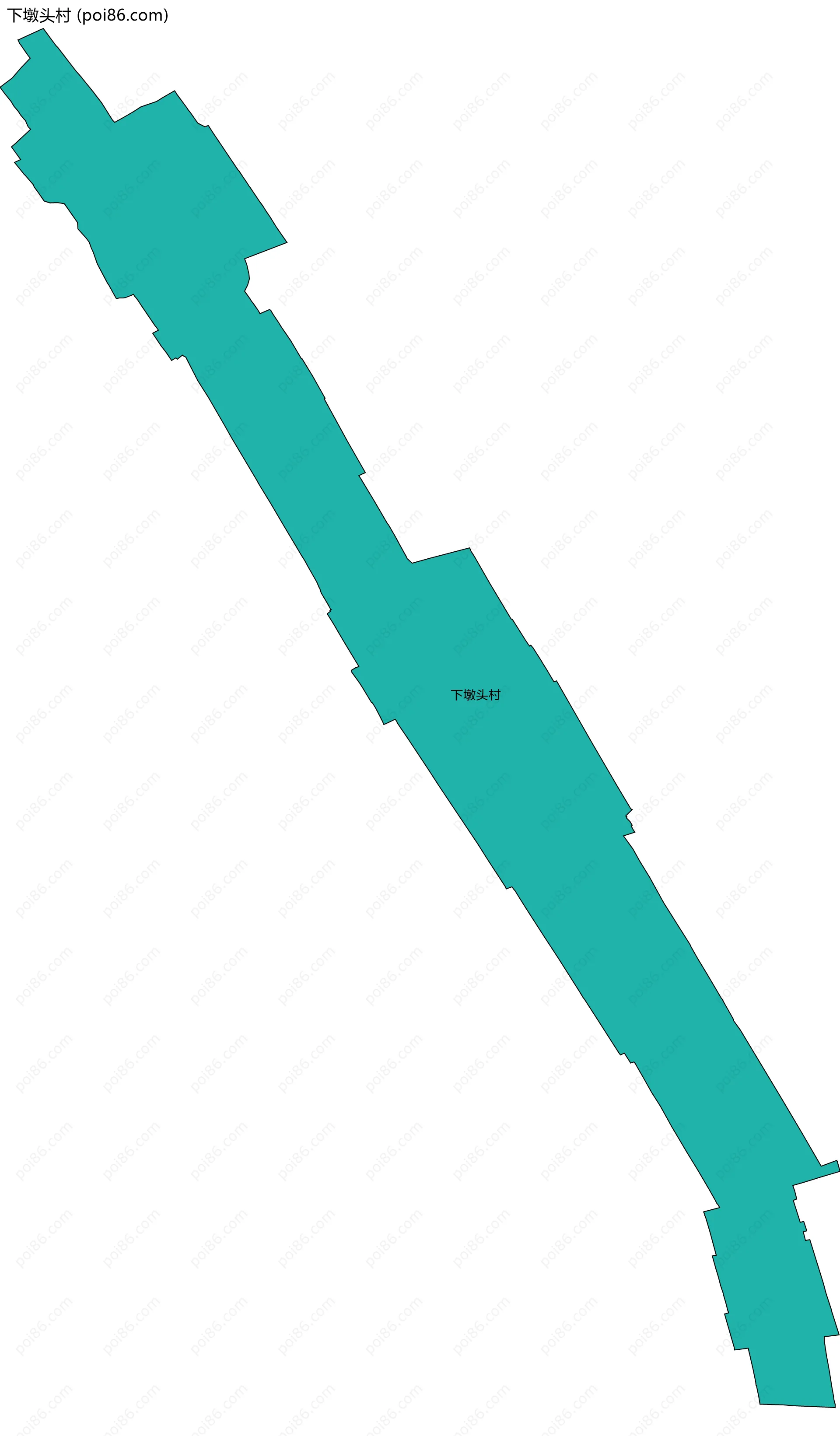 下墩头村边界地图