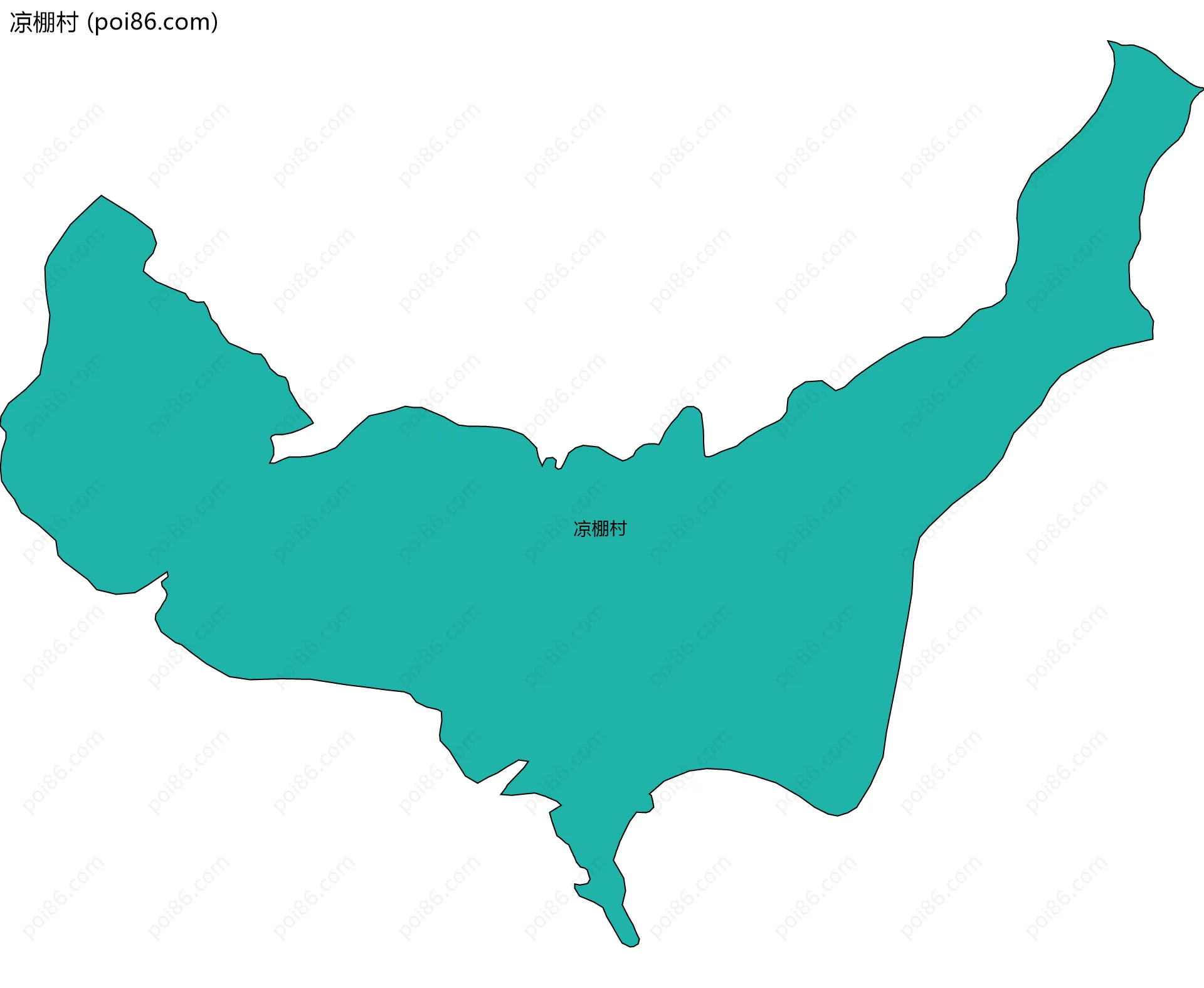 凉棚村边界地图