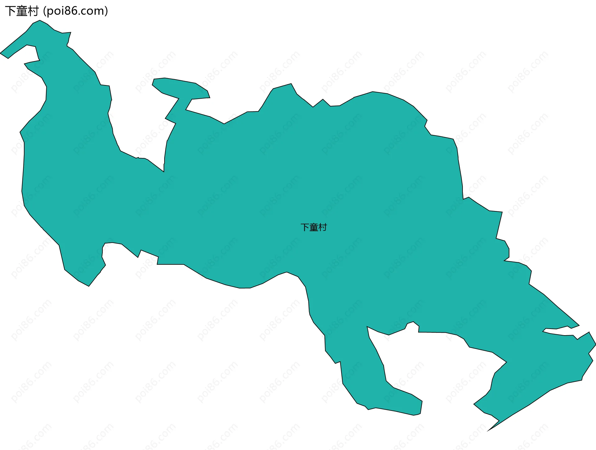 下童村边界地图