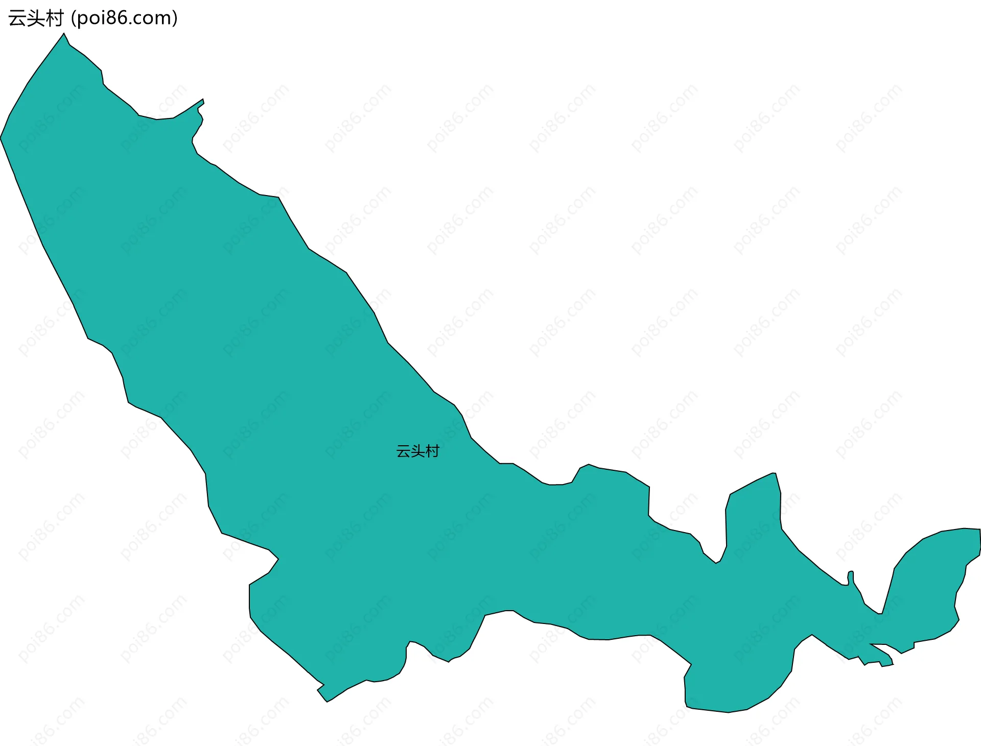 云头村边界地图