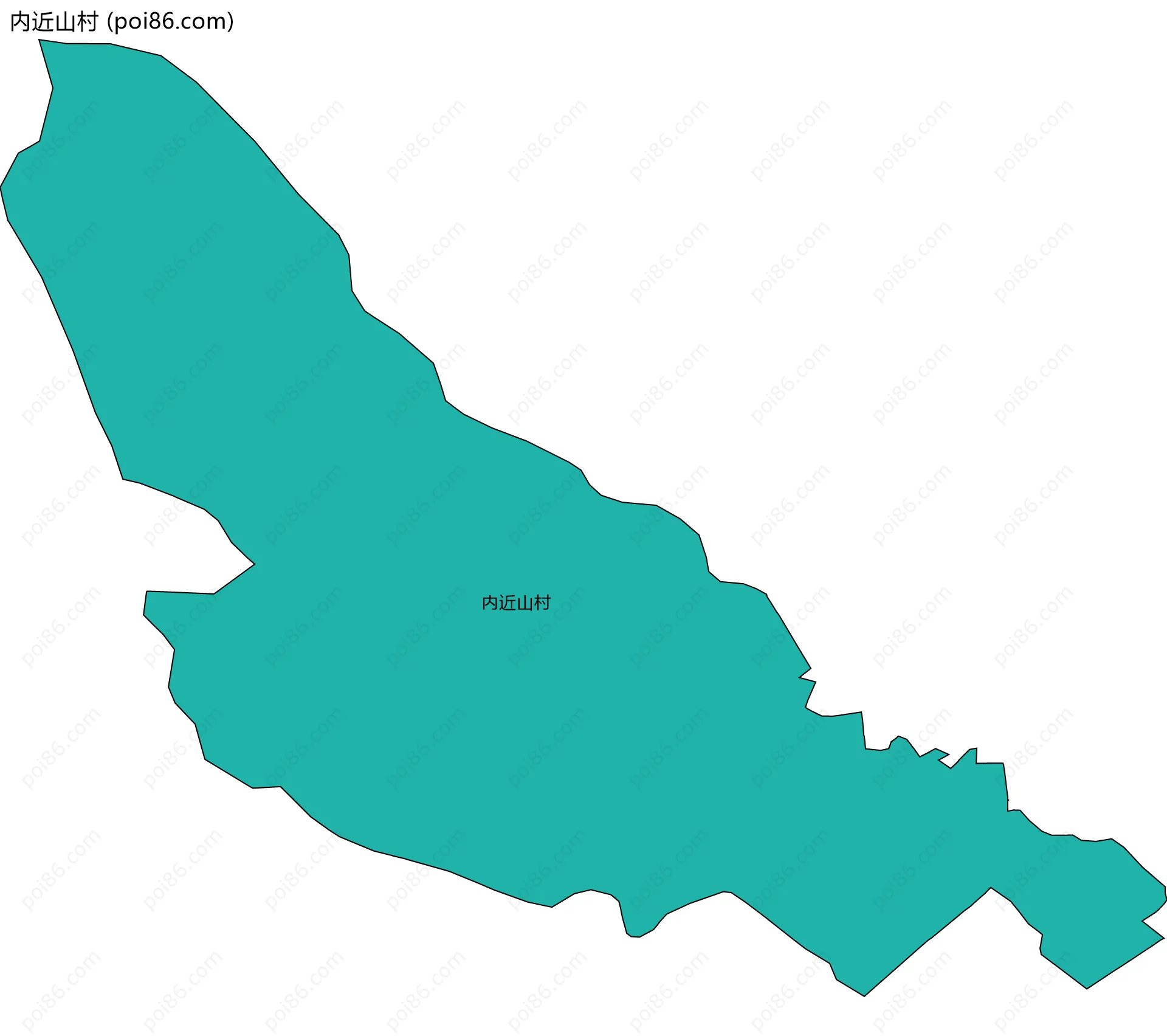 内近山村边界地图
