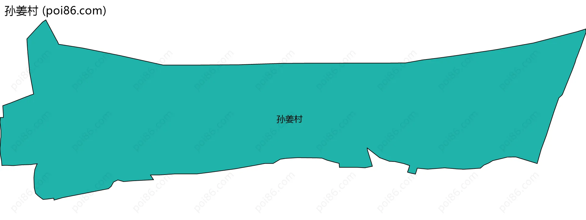 孙姜村边界地图