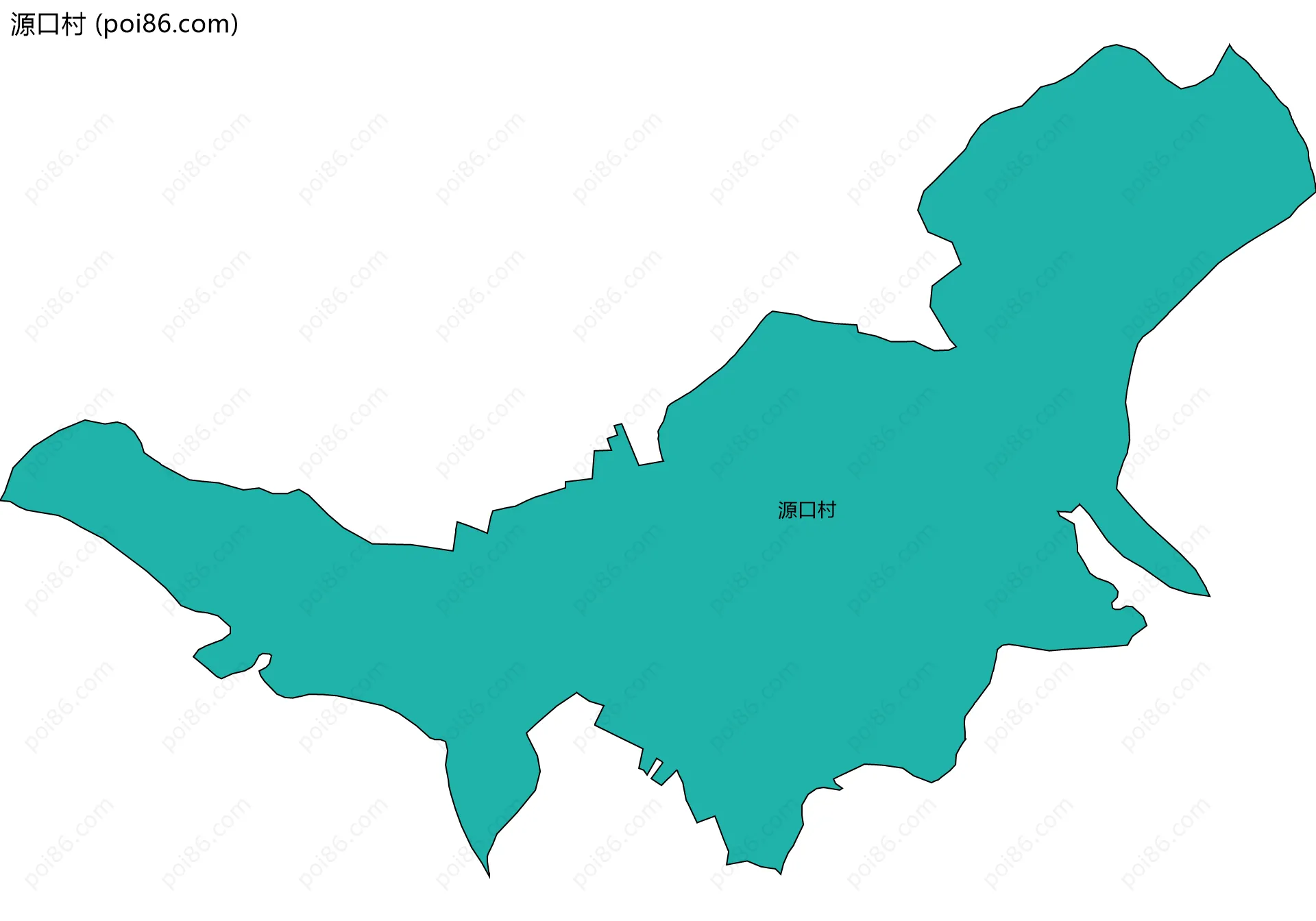 源口村边界地图