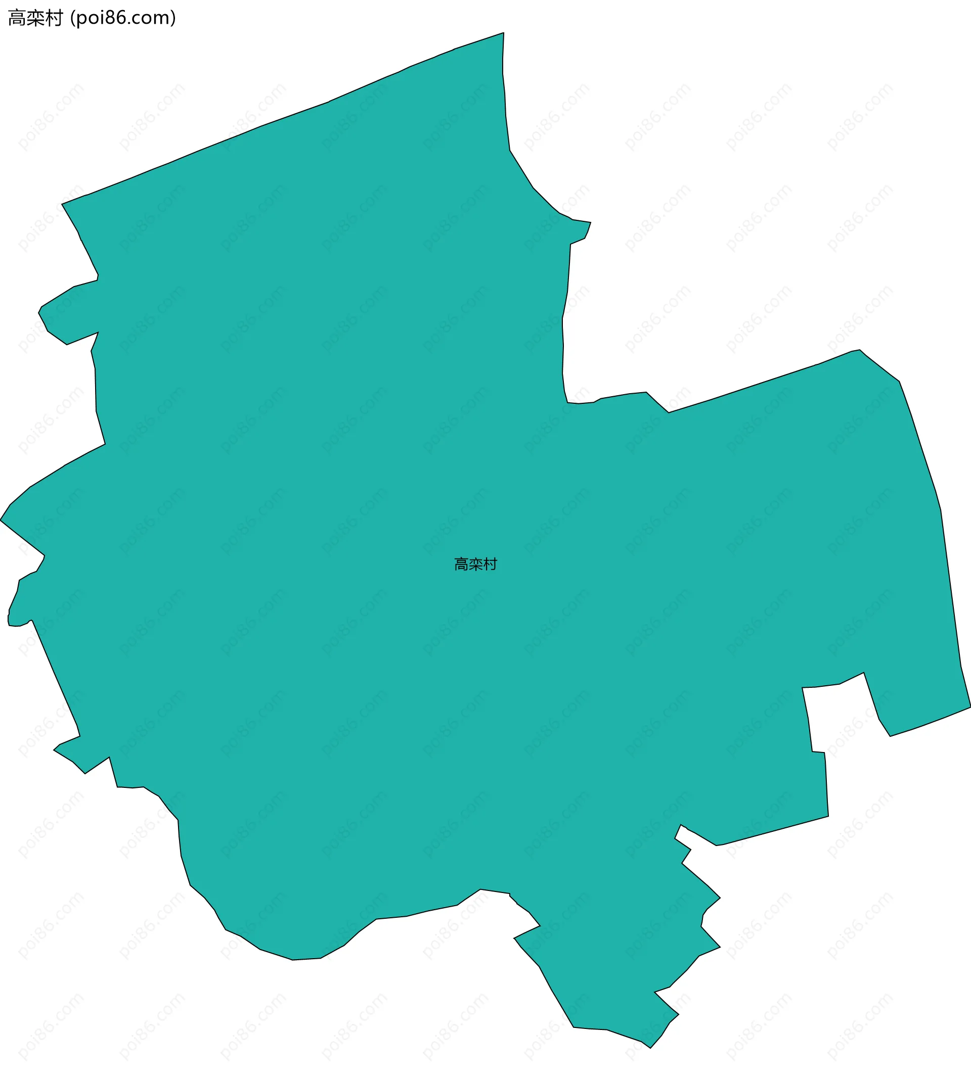 高栾村边界地图