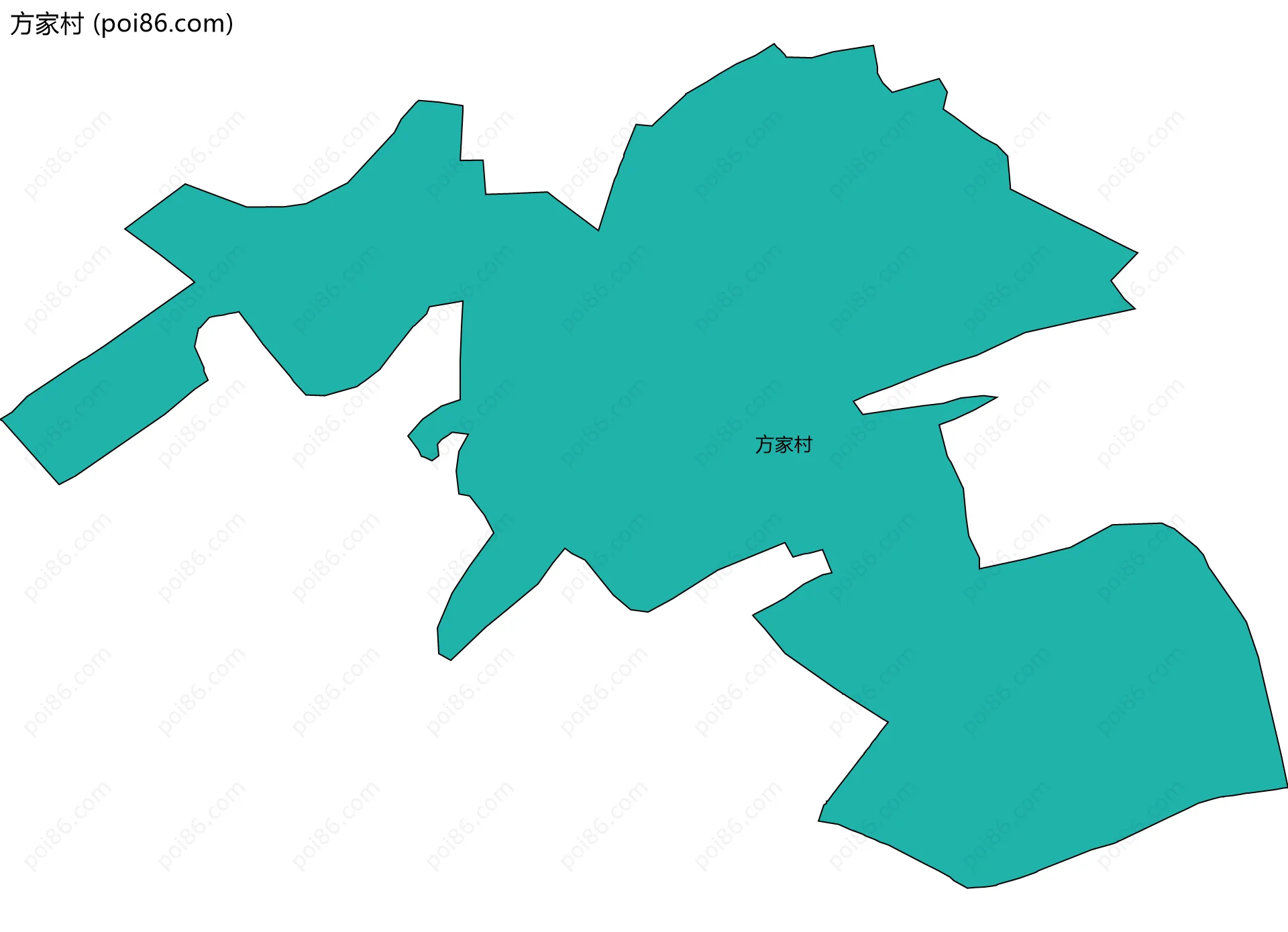 方家村边界地图