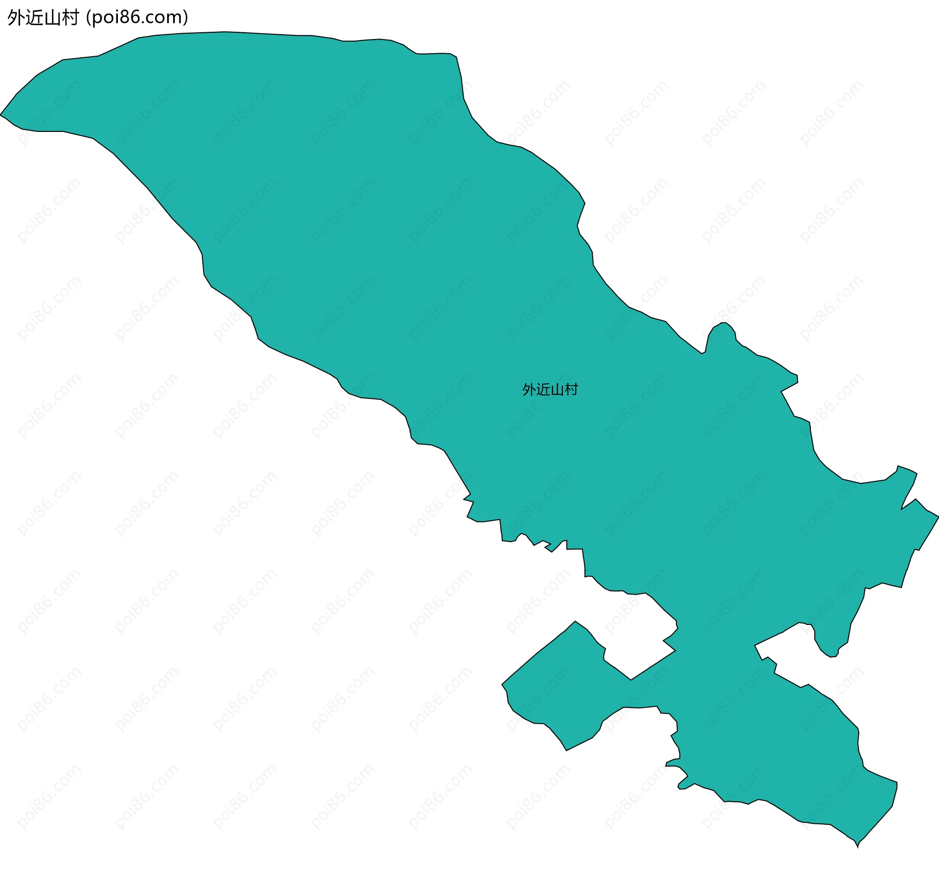 外近山村边界地图