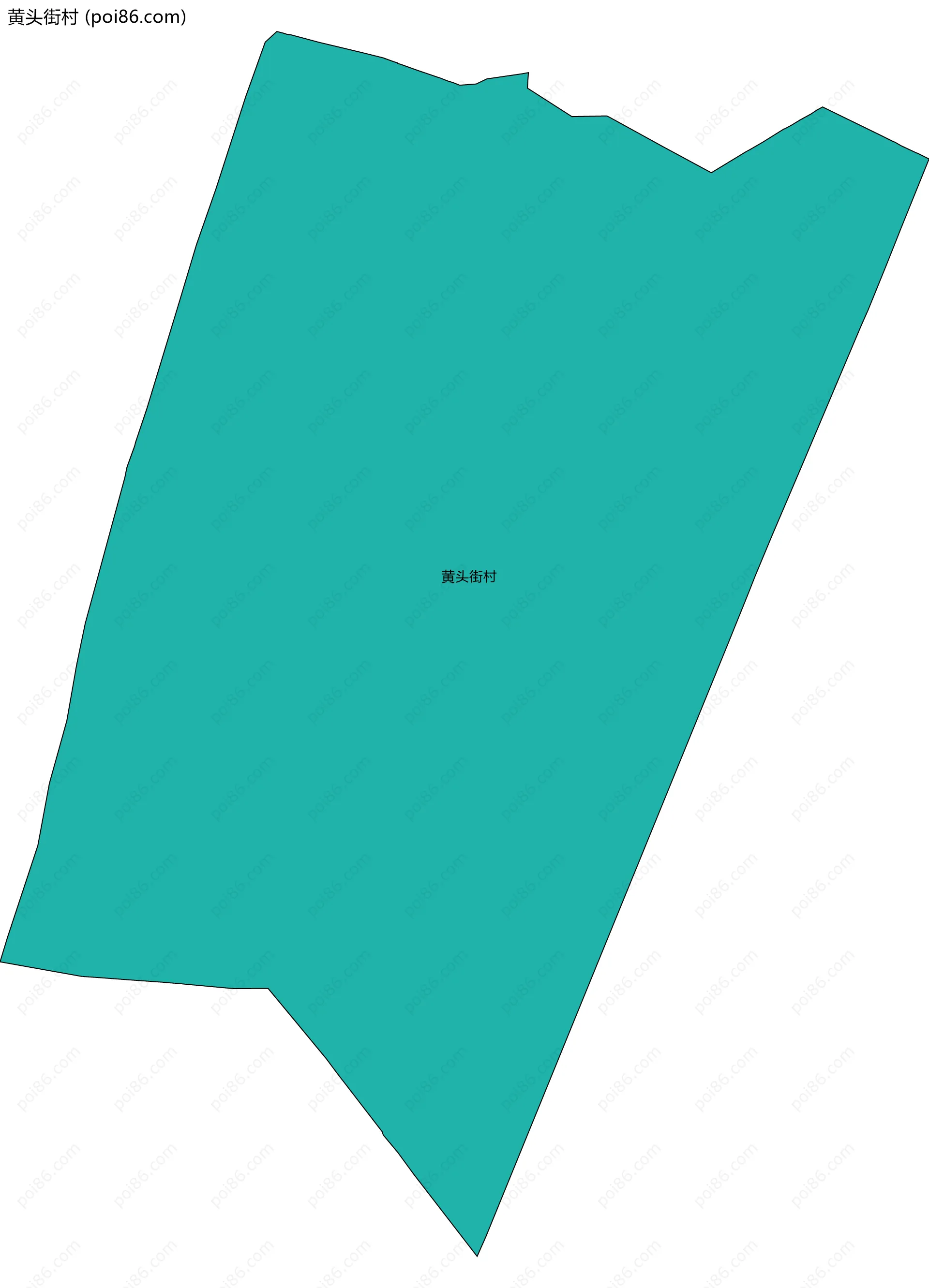 黄头街村边界地图
