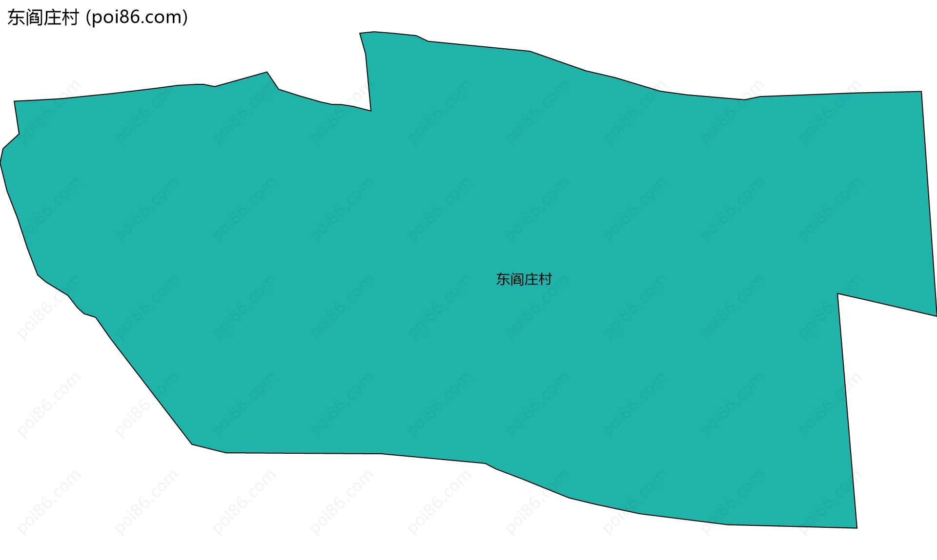 东阎庄村边界地图