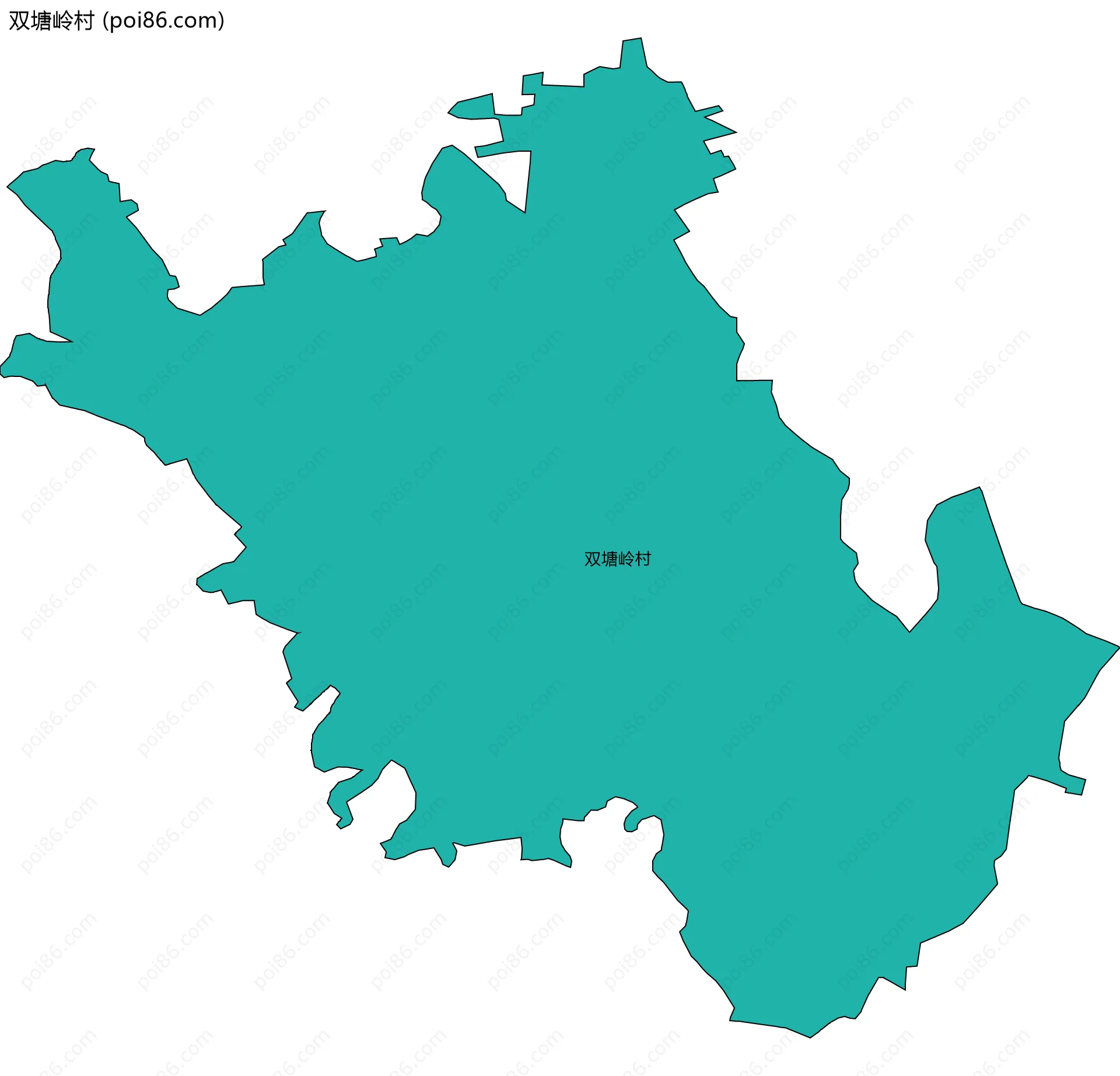 双塘岭村边界地图