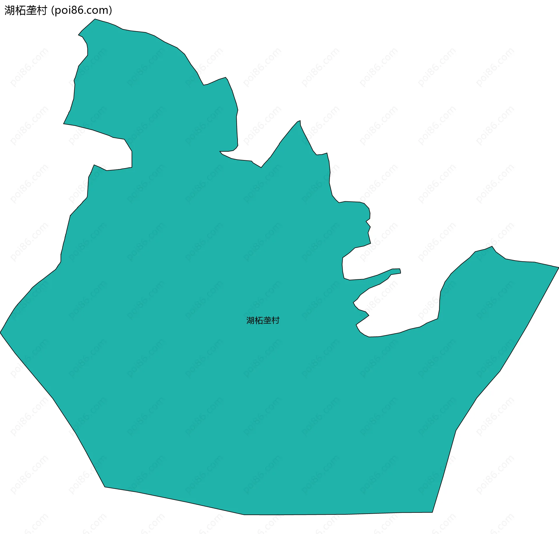 湖柘垄村边界地图