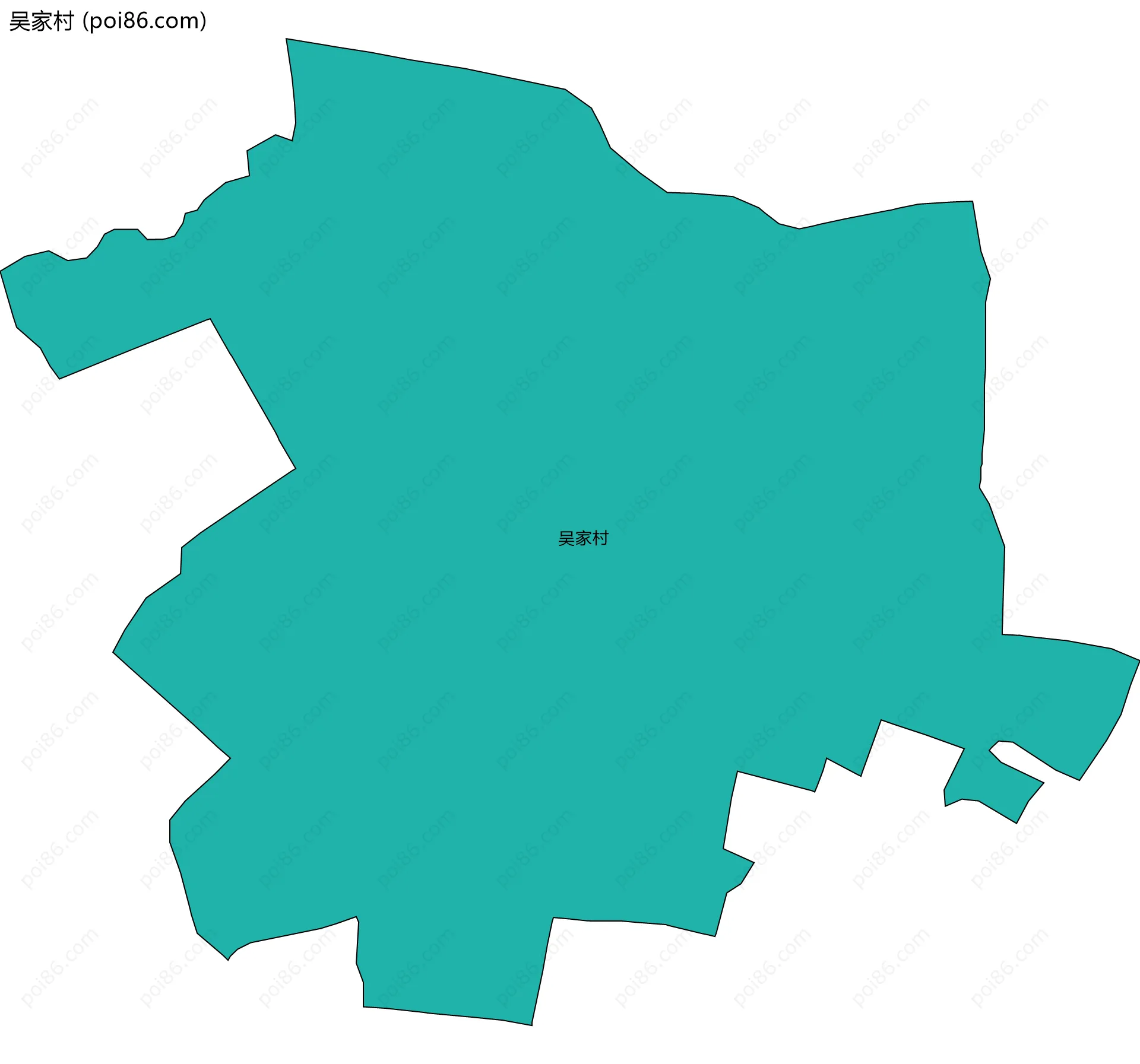 吴家村边界地图
