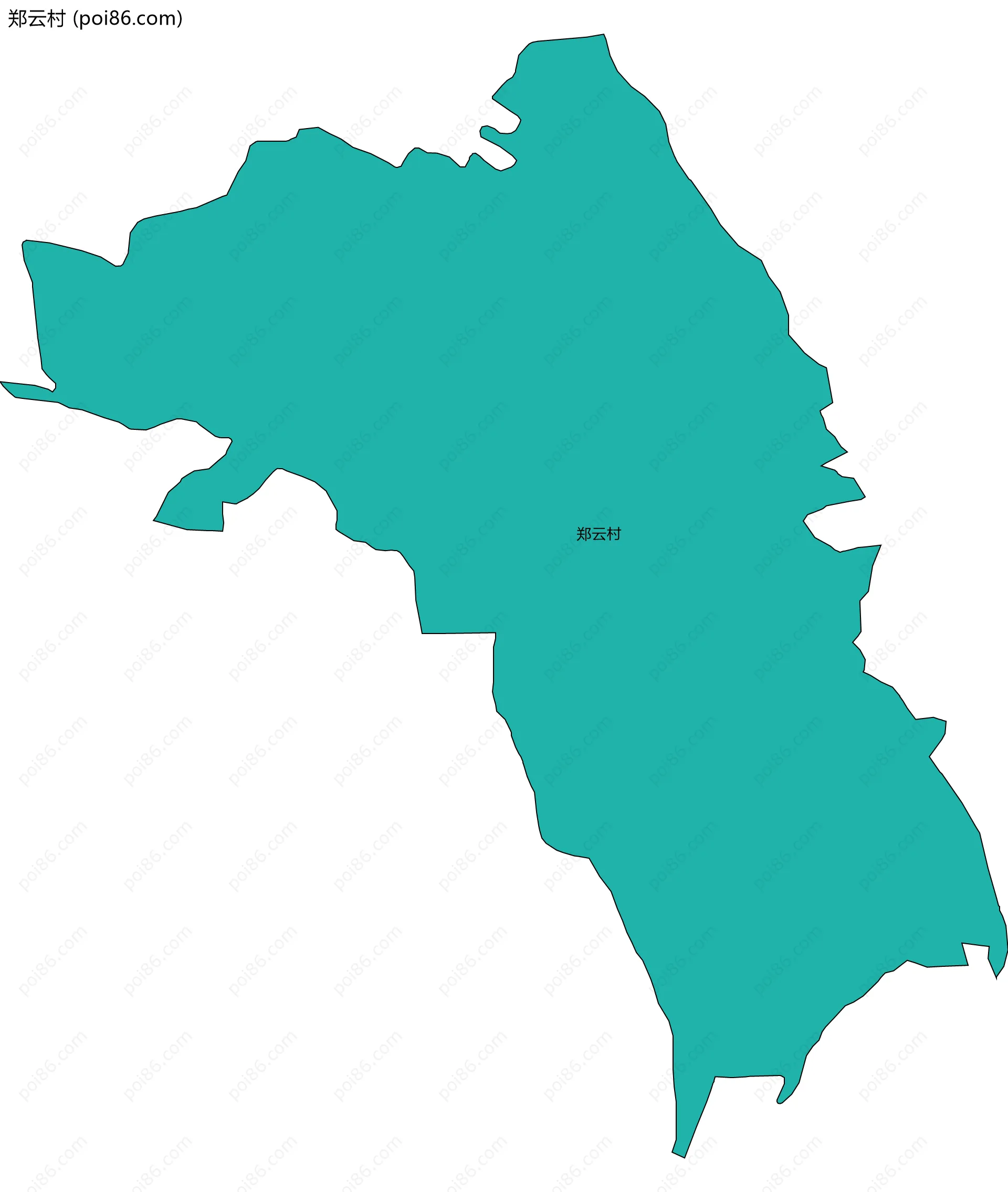 郑云村边界地图